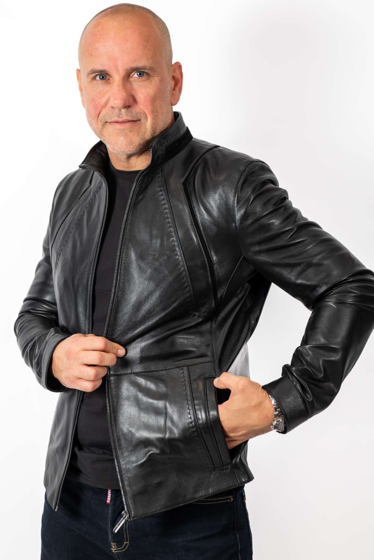 Men's leather jacket Borislav
