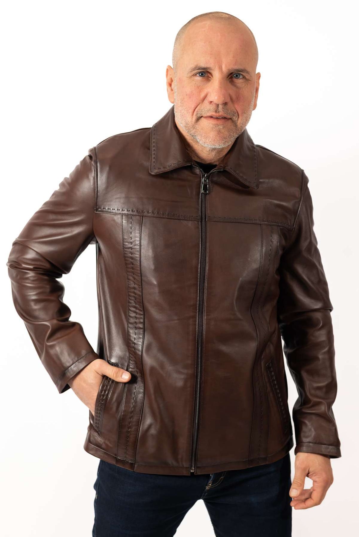Men's leather jacket Bayan