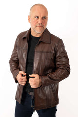 Men's leather jacket Bayan