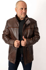 Men's leather jacket Branimir
