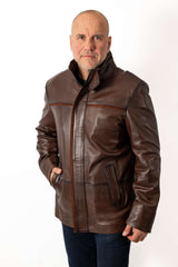 Men's leather jacket Branimir