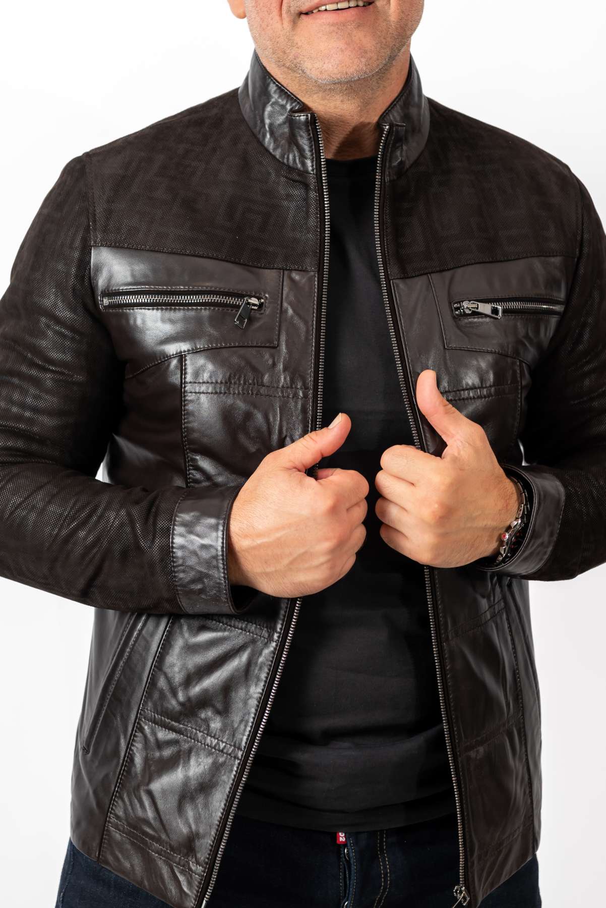 Men's leather jacket Carlos