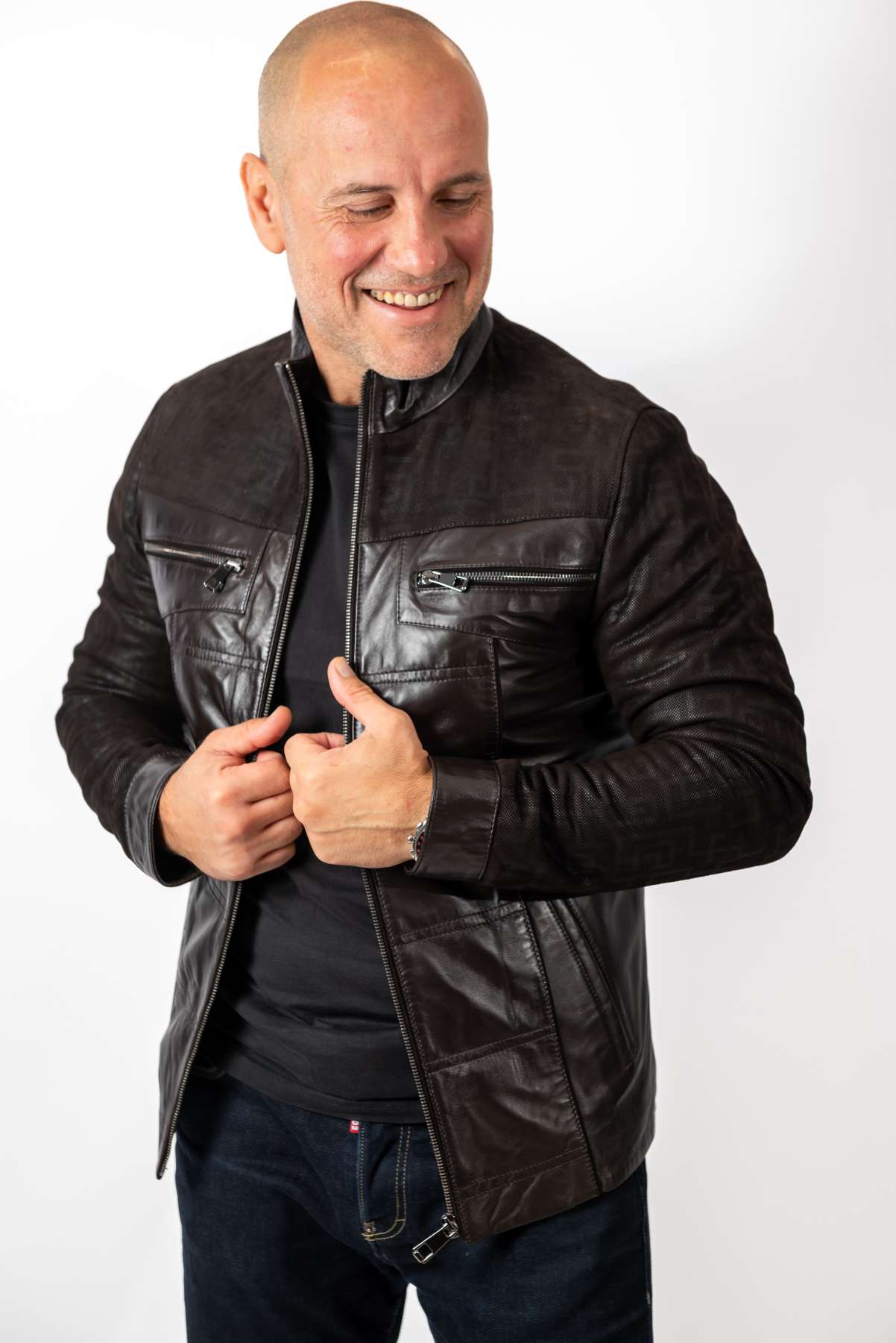 Men's leather jacket Carlos