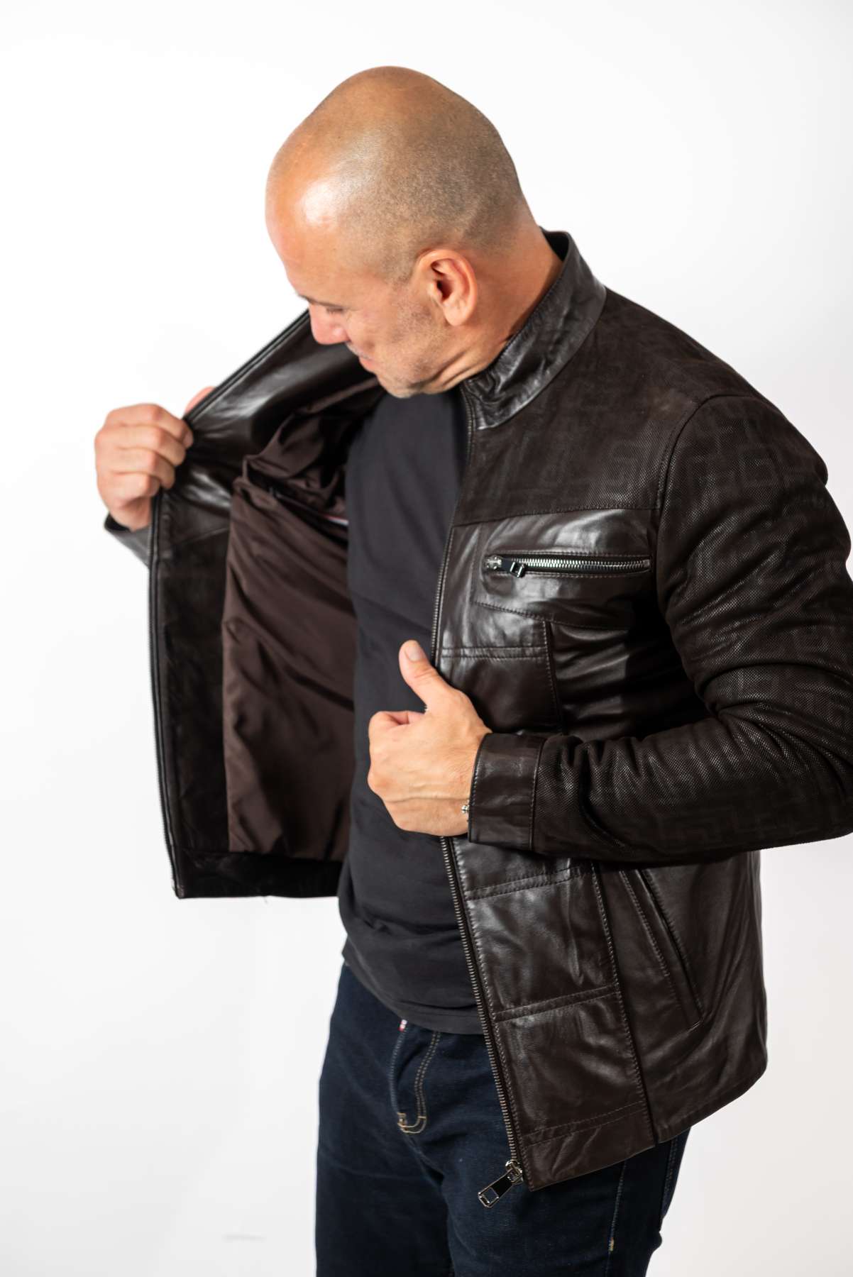 Men's leather jacket Carlos