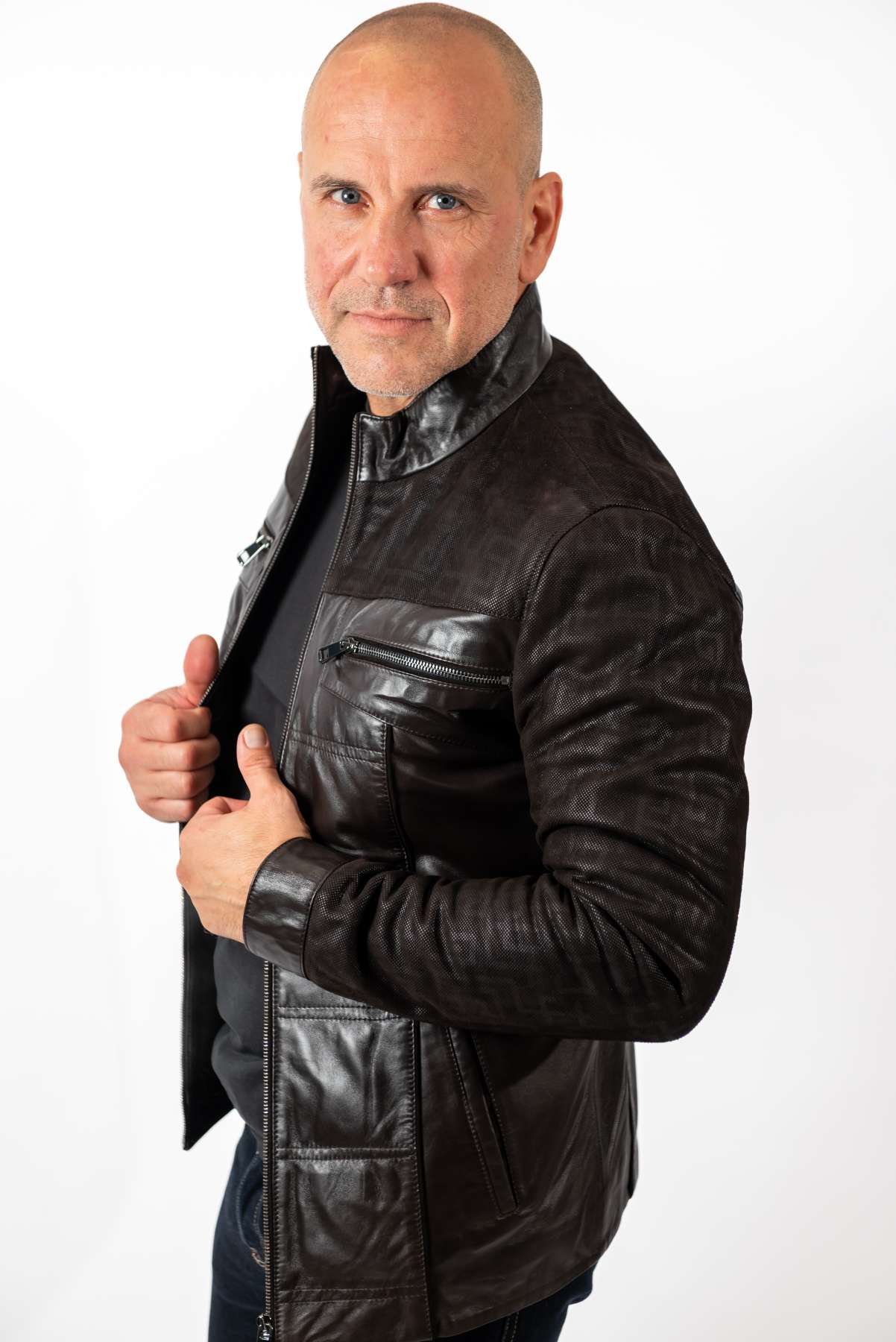Men's leather jacket Carlos