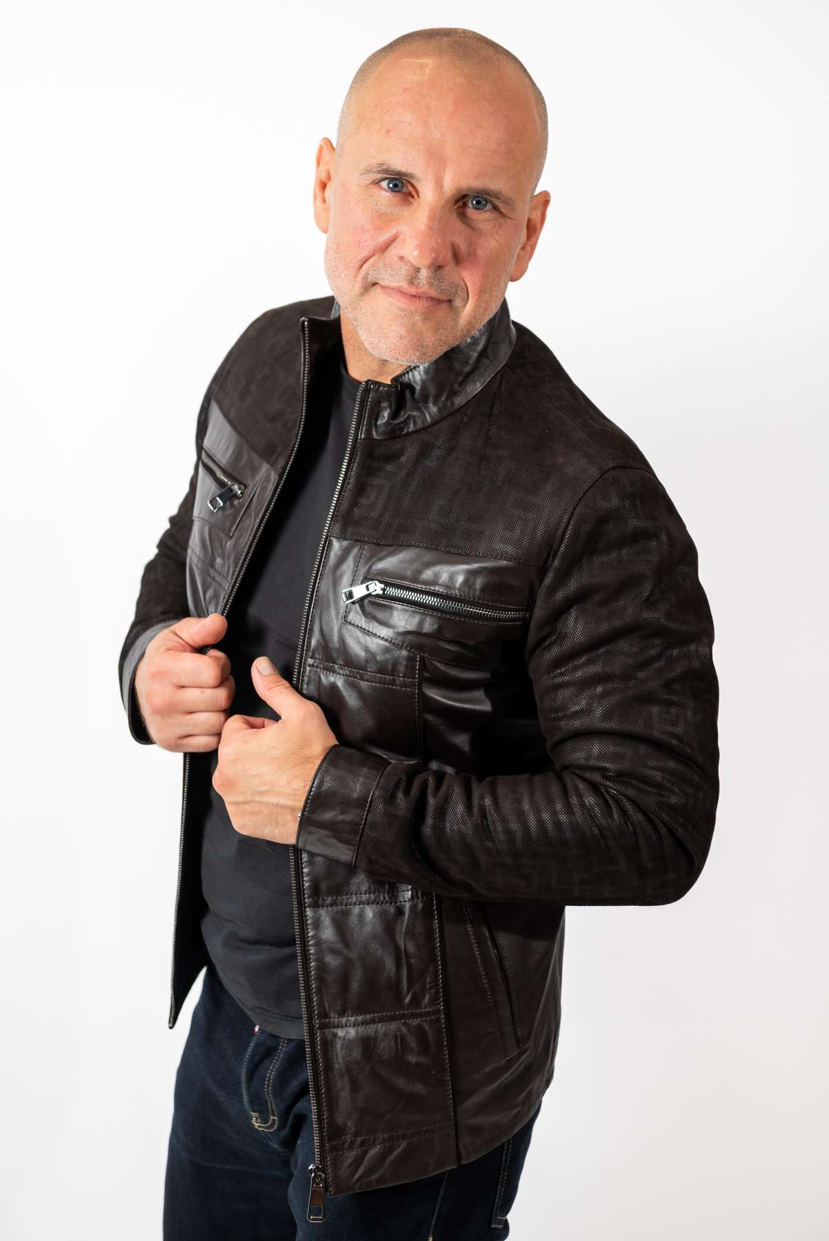 Men's leather jacket Carlos