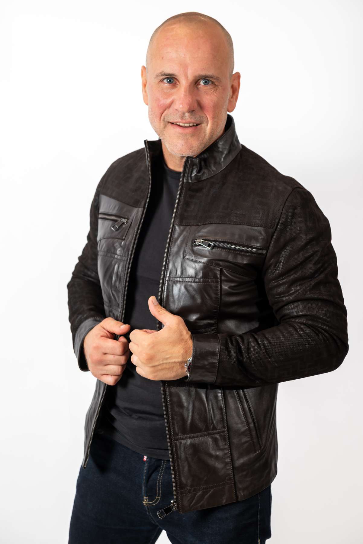 Men's leather jacket Carlos