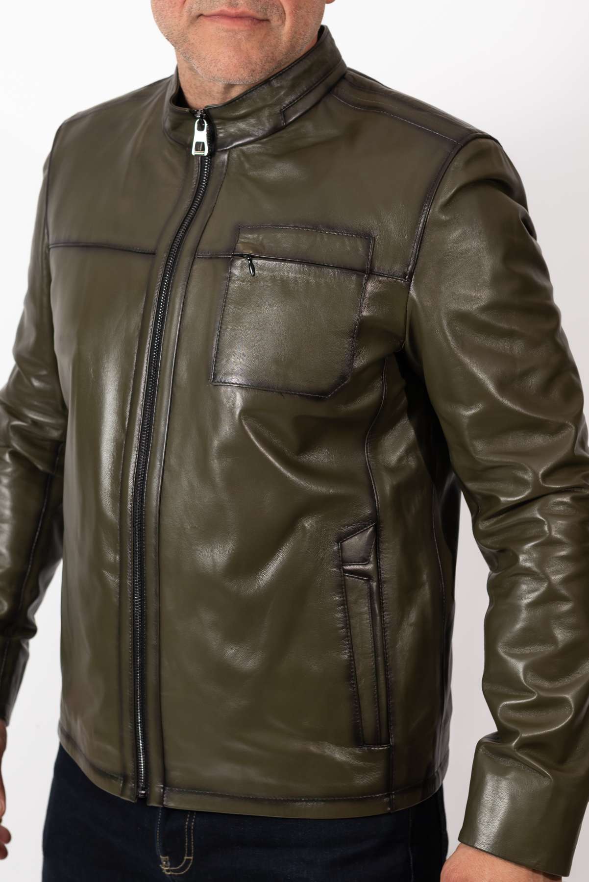 Men's leather jacket Boril