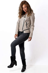 Women's leather jacket Aglaya