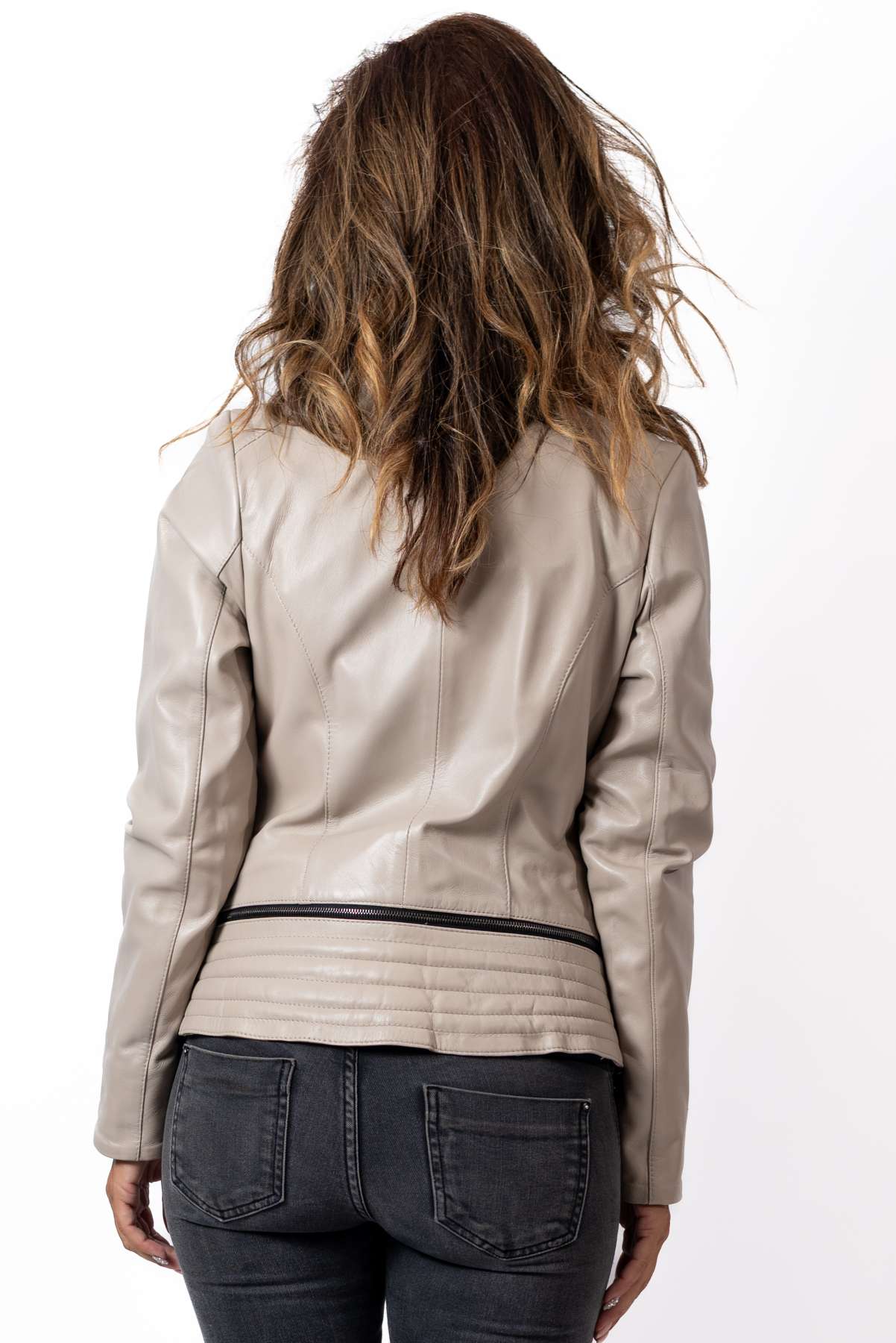 Women's leather jacket Aglaya