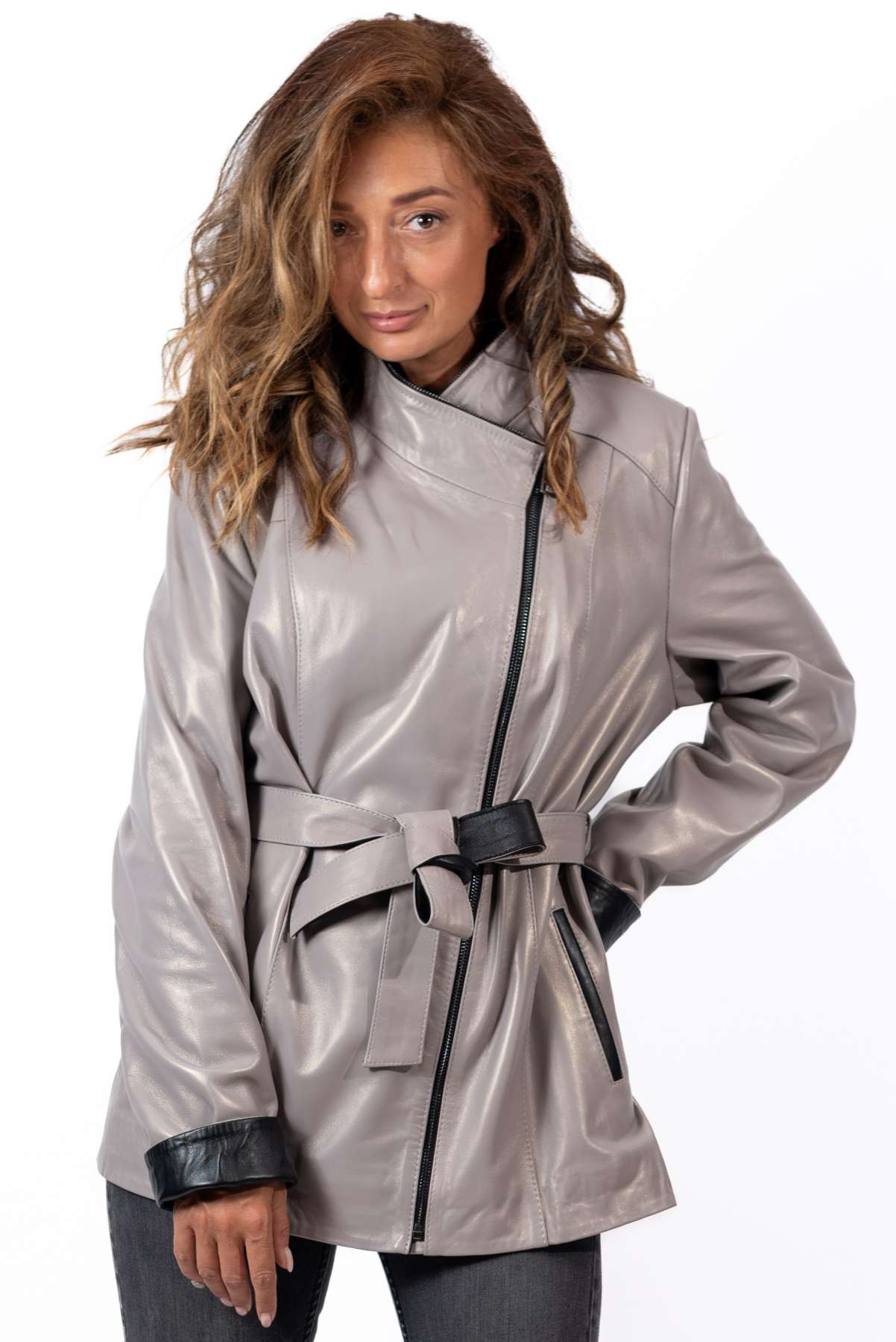 Women's leather jacket Vanina