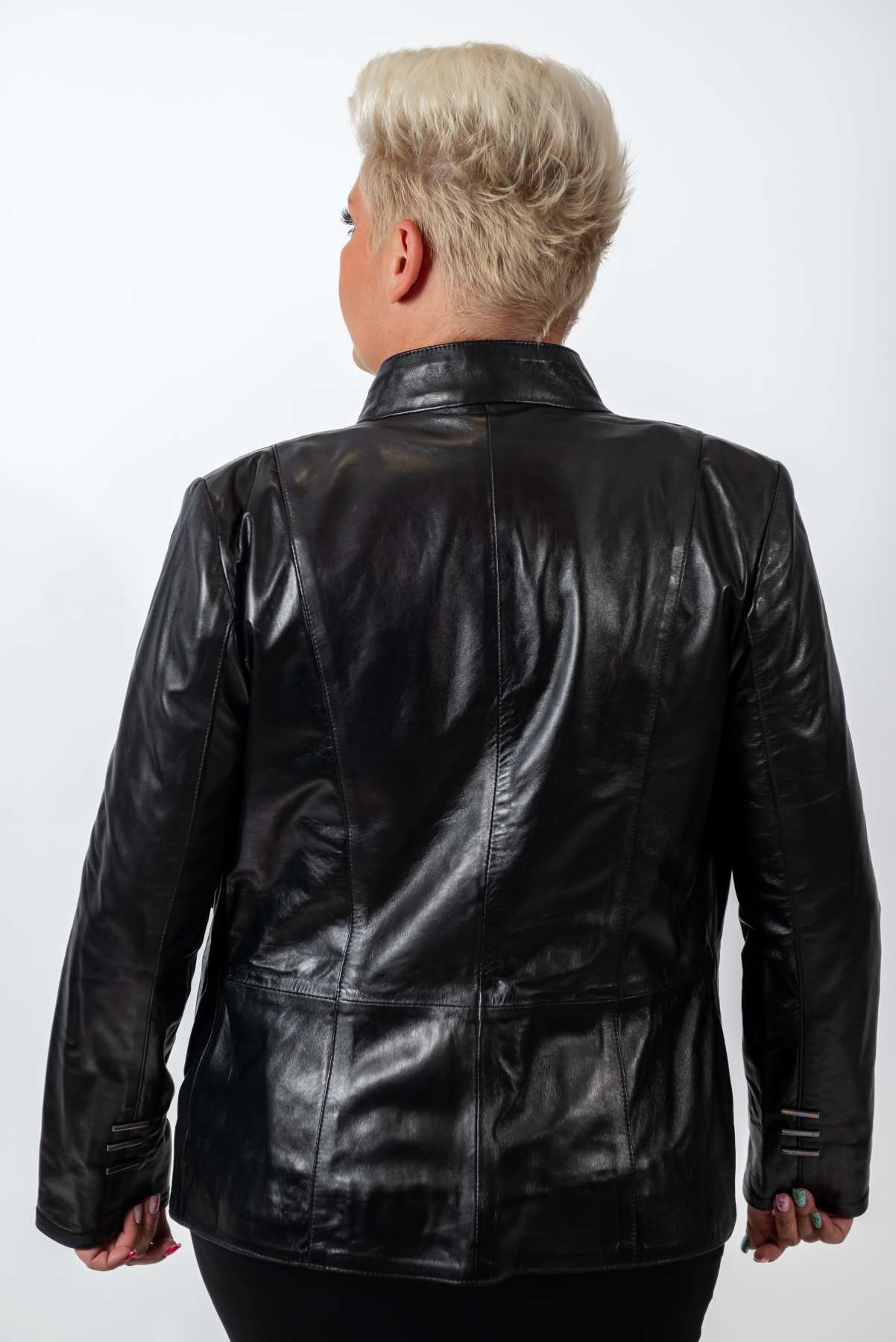 Women's leather jacket Adelina Black