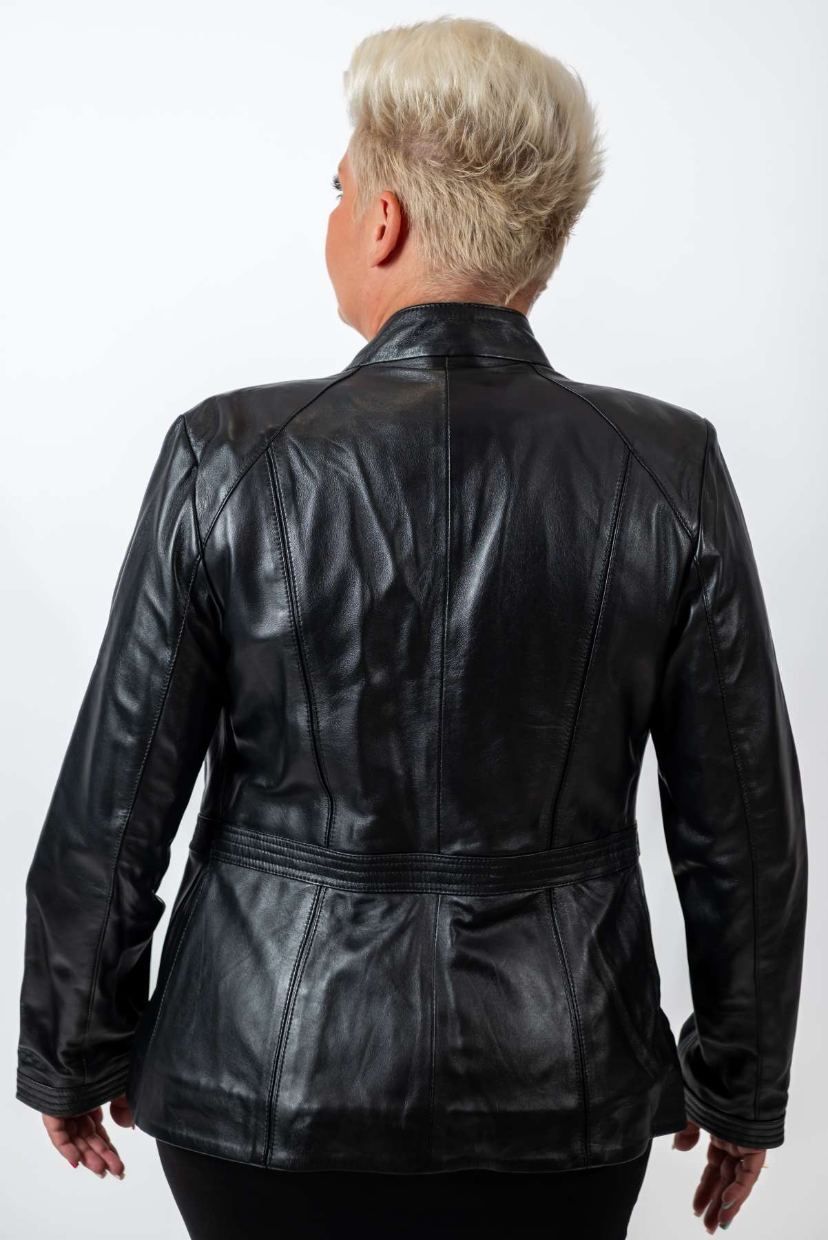 Women's leather jacket Adi Black