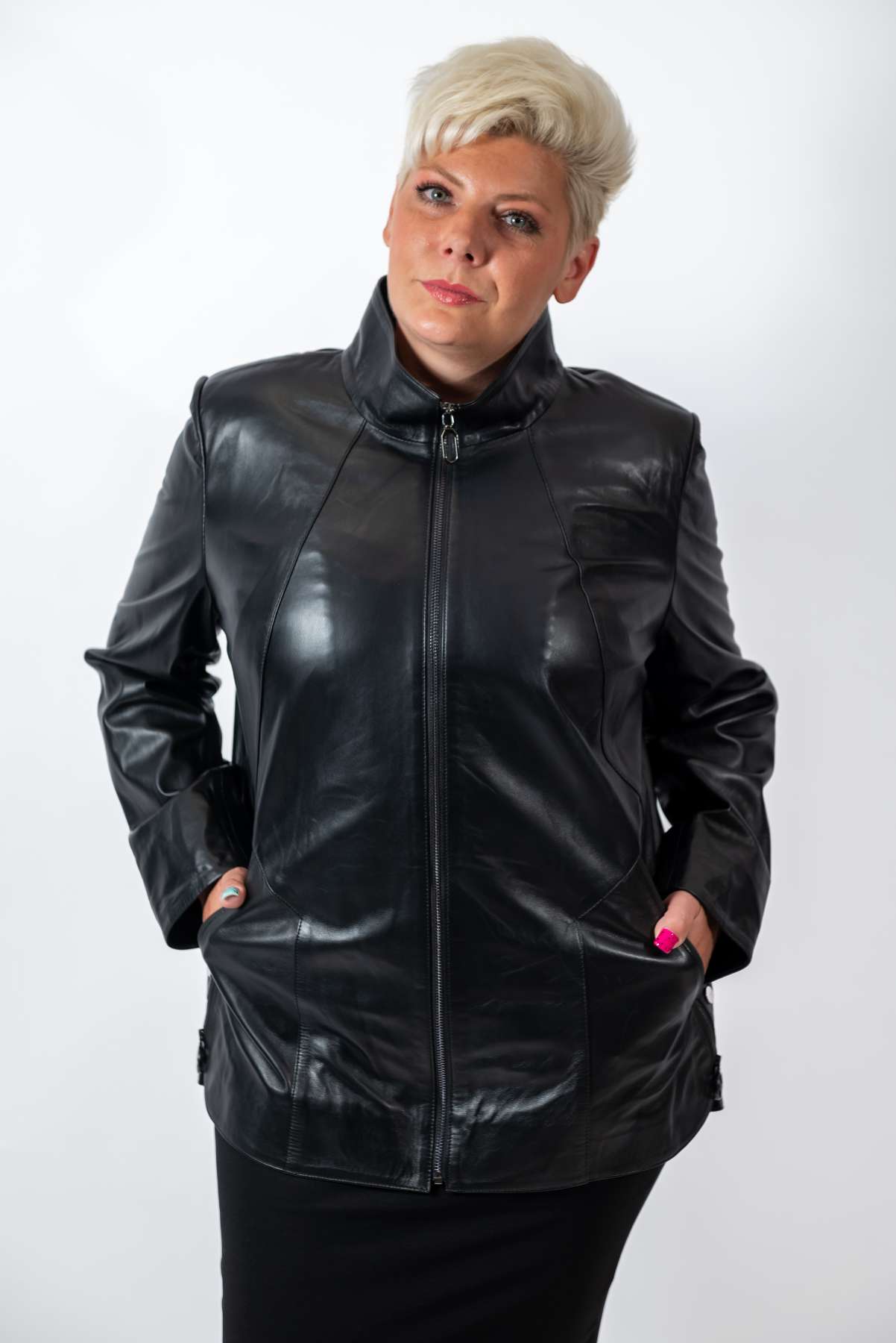Women's leather jacket Amalia