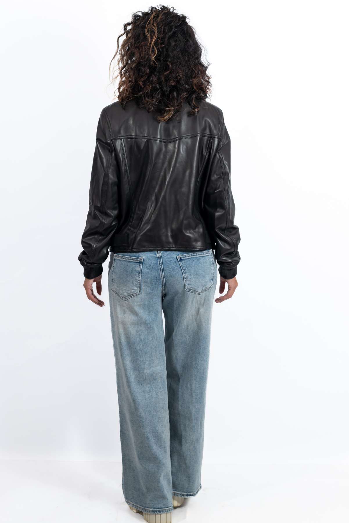 Women's leather jacket Angie Black
