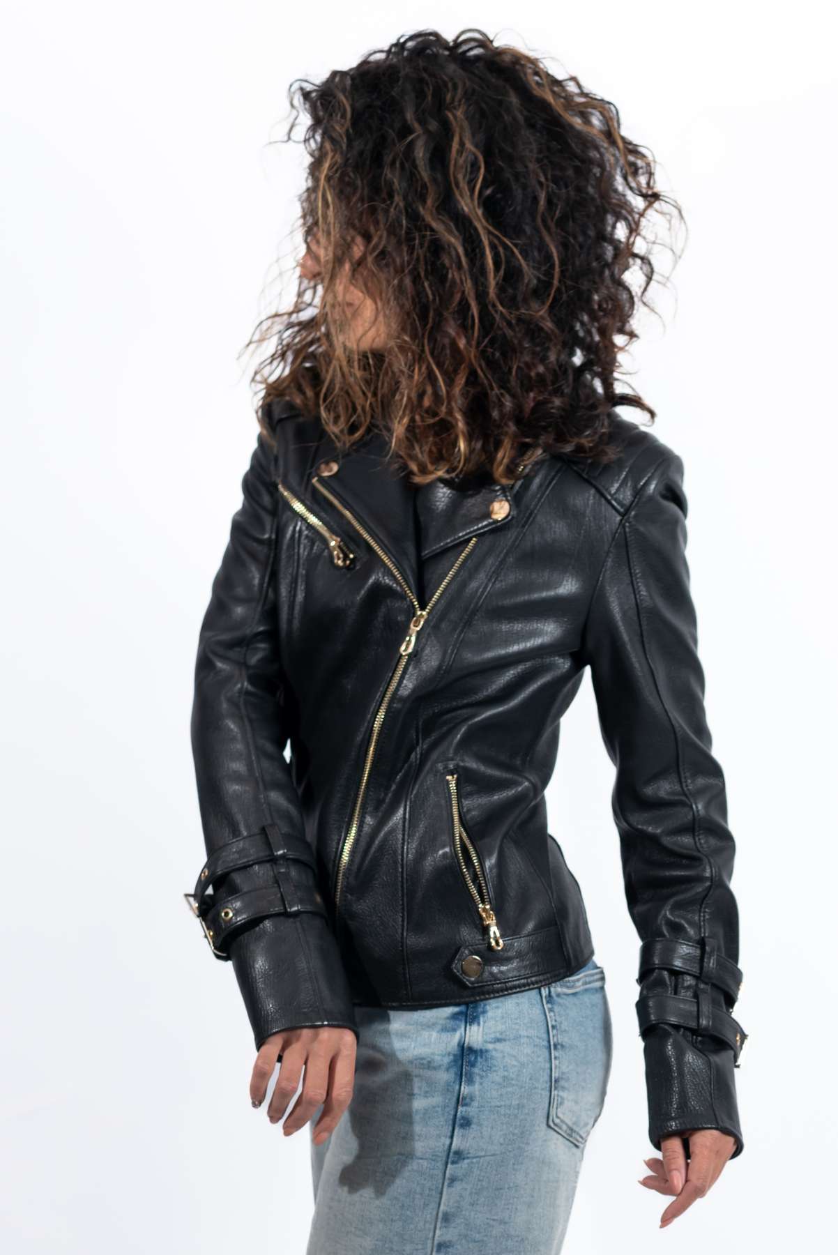 Women's leather jacket Anela Black
