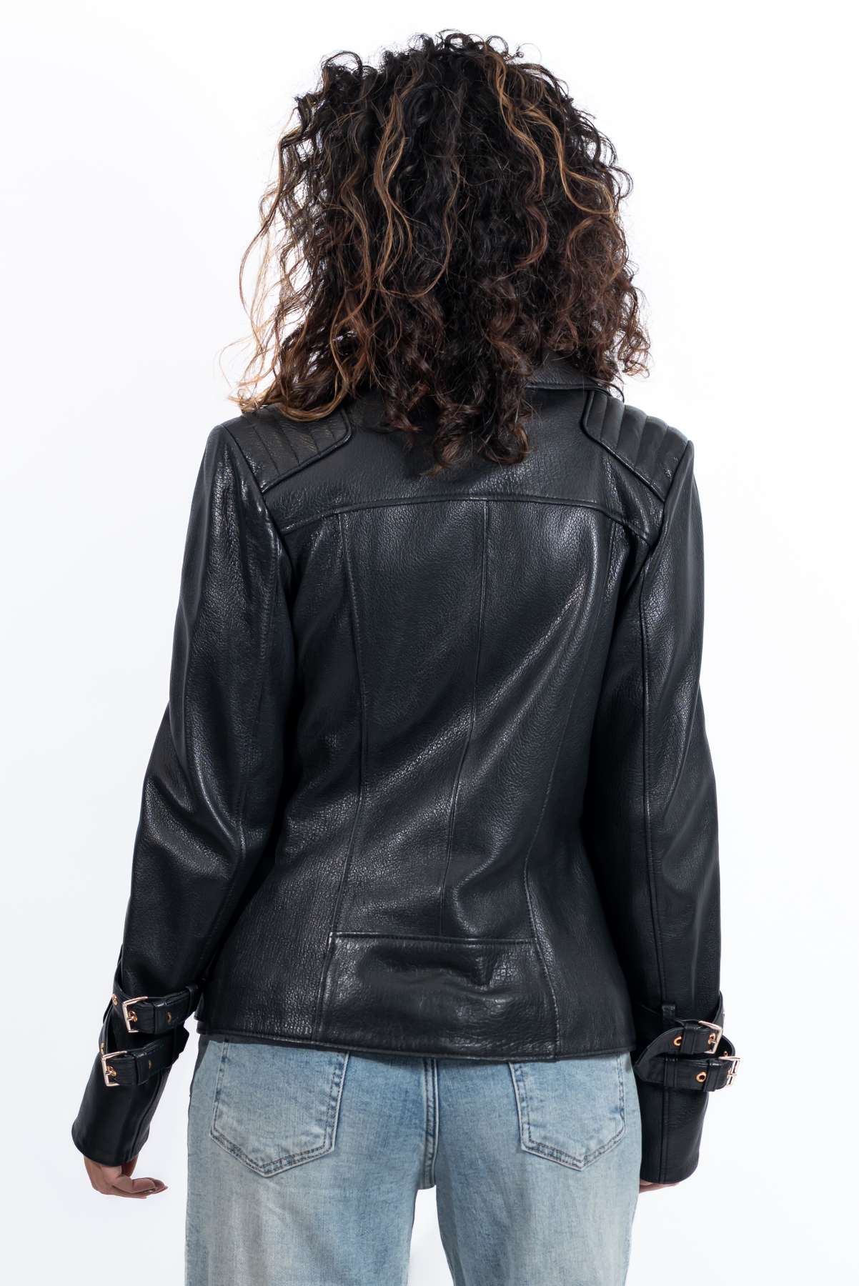 Women's leather jacket Anela Black