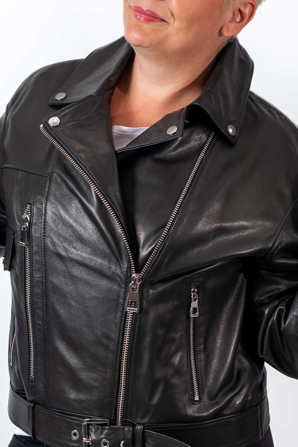Women's leather jacket Antonia