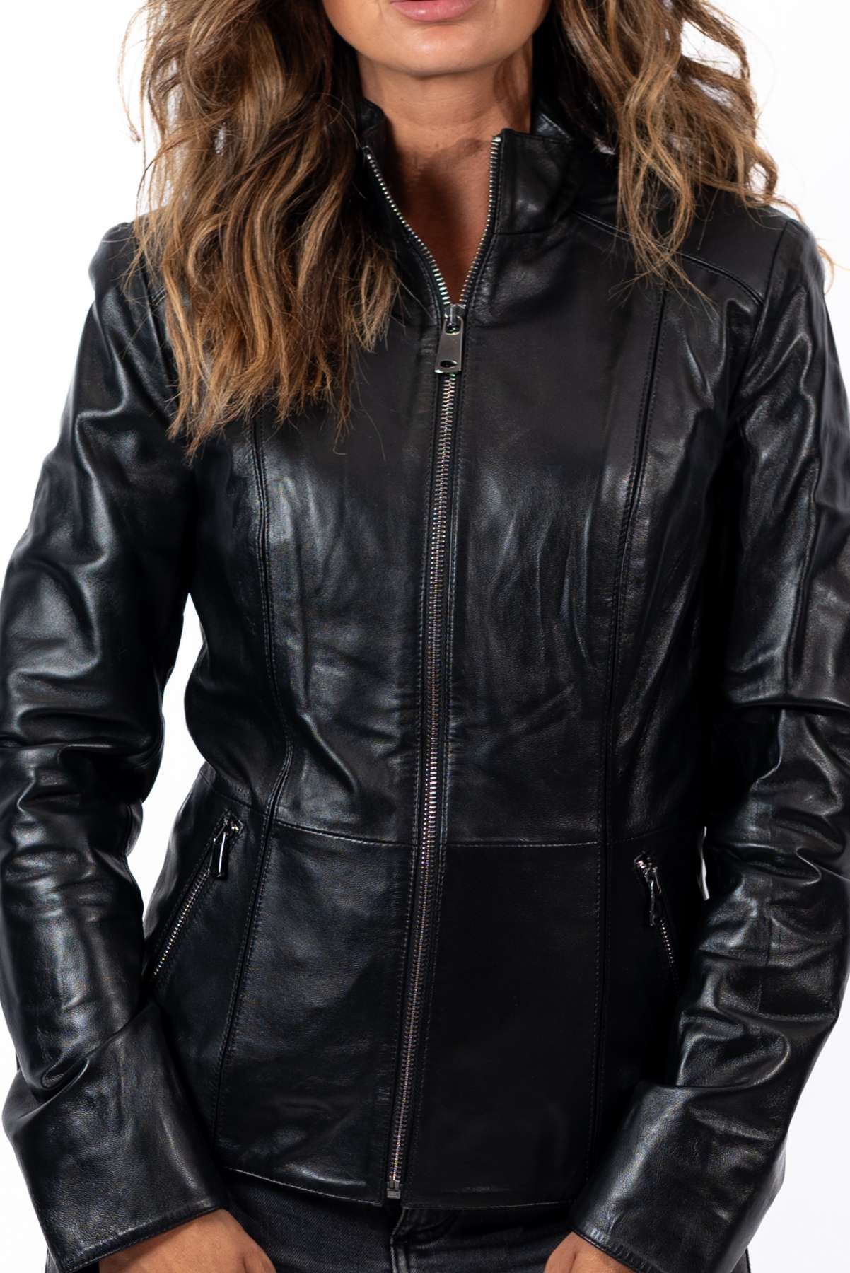 Women's leather jacket Ava Black
