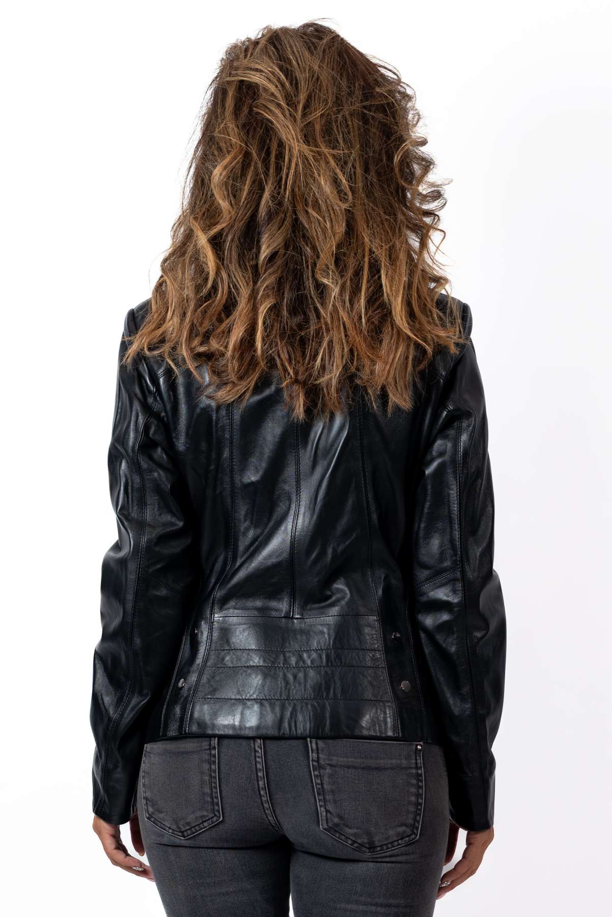 Women's leather jacket Bagryana Black