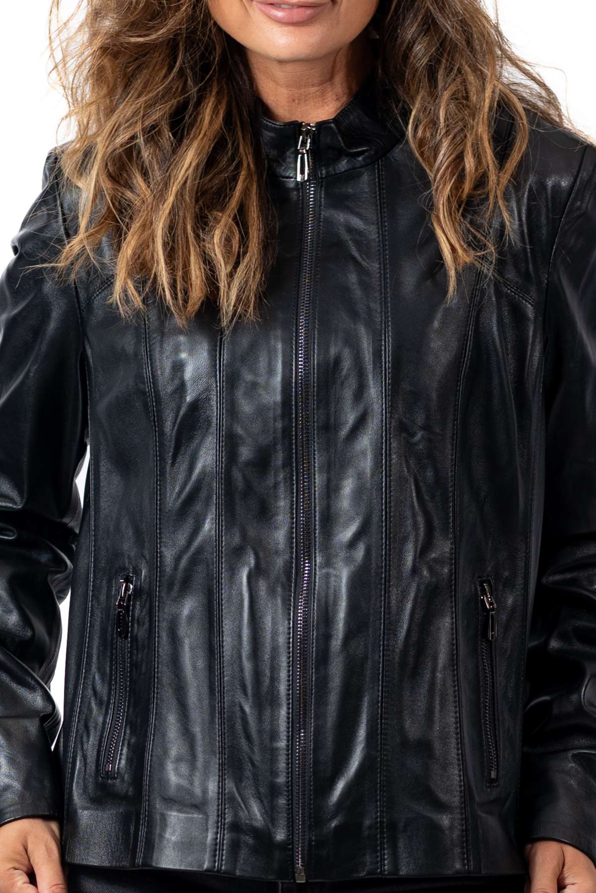 Women's leather jacket Bagryana Black