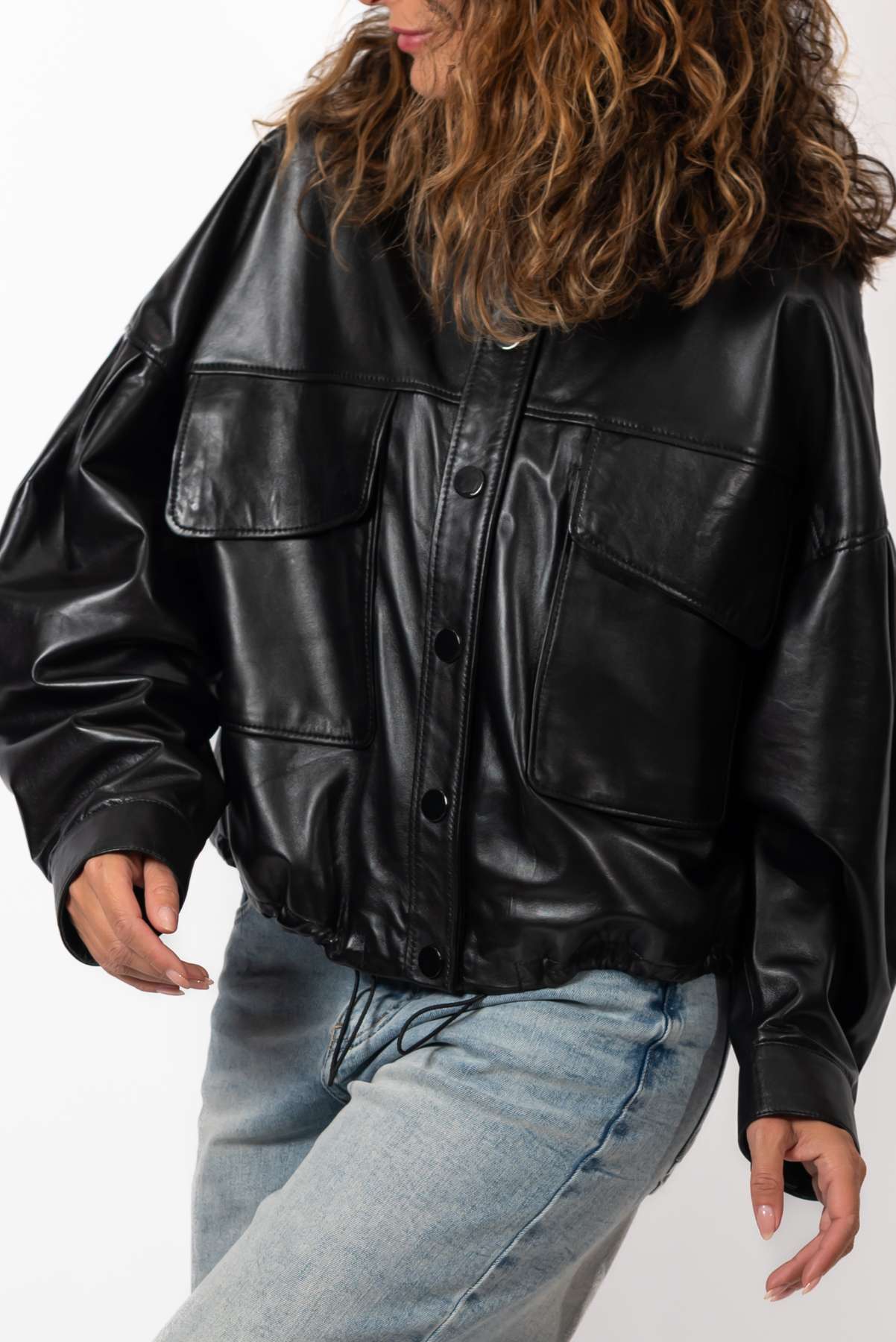 Women's leather jacket Bogdana