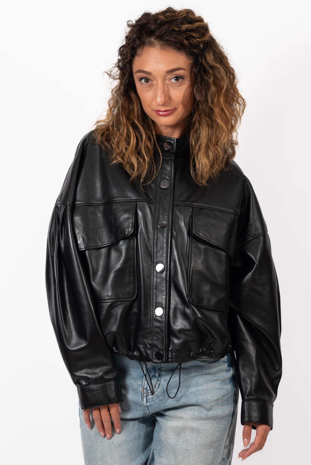 Women's leather jacket Bogdana