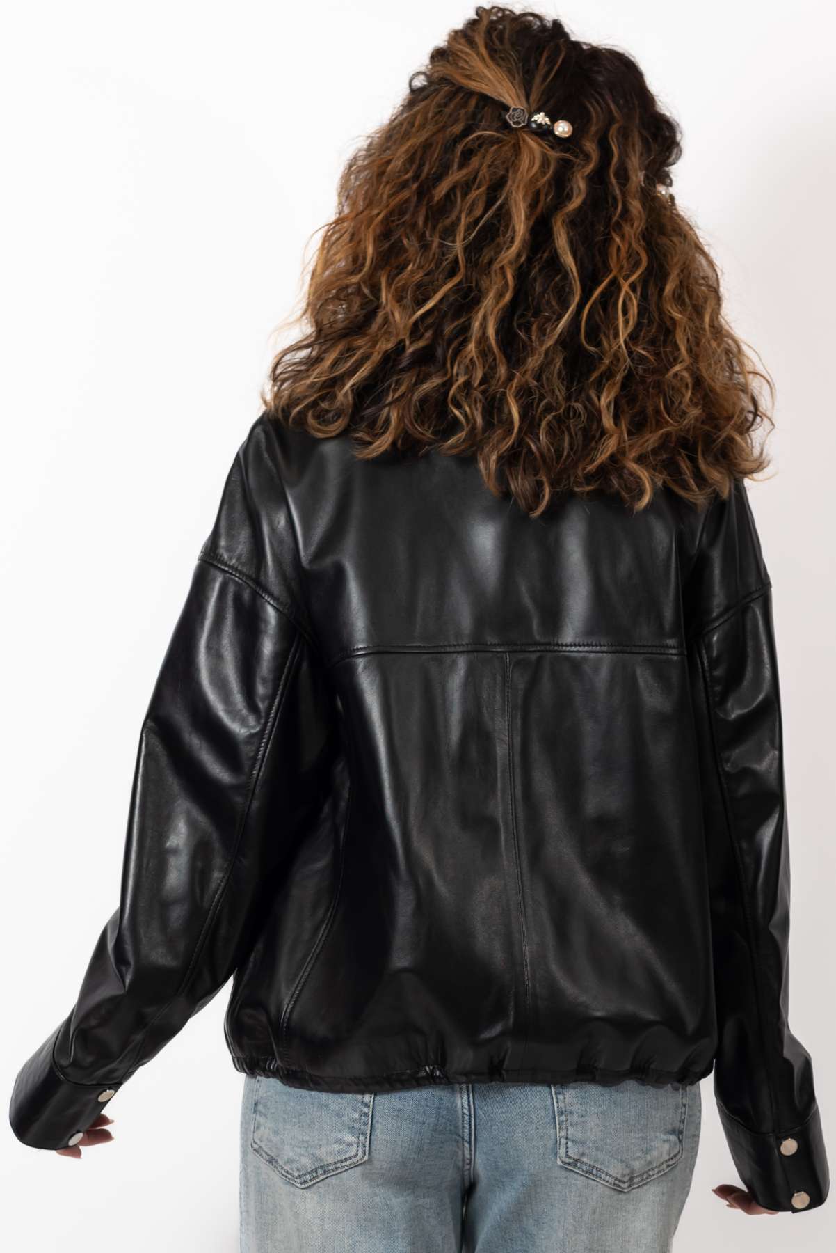 Women's leather jacket Bozhidara