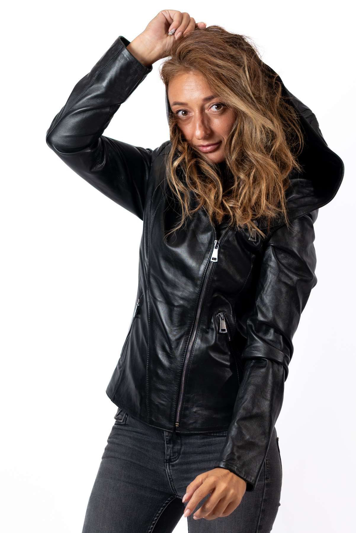 Women's leather jacket Alina