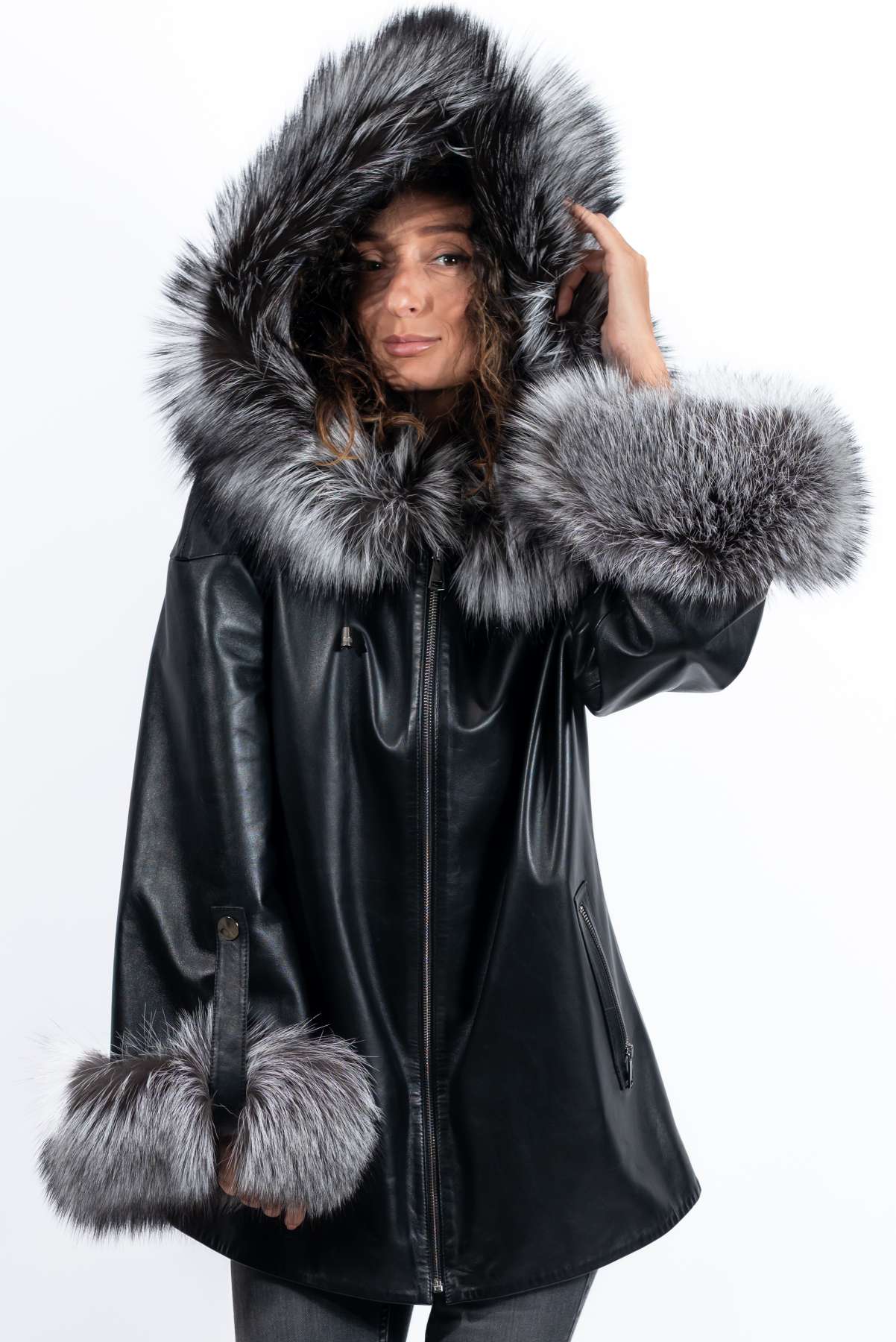 Women's leather jacket Jacqueline Black