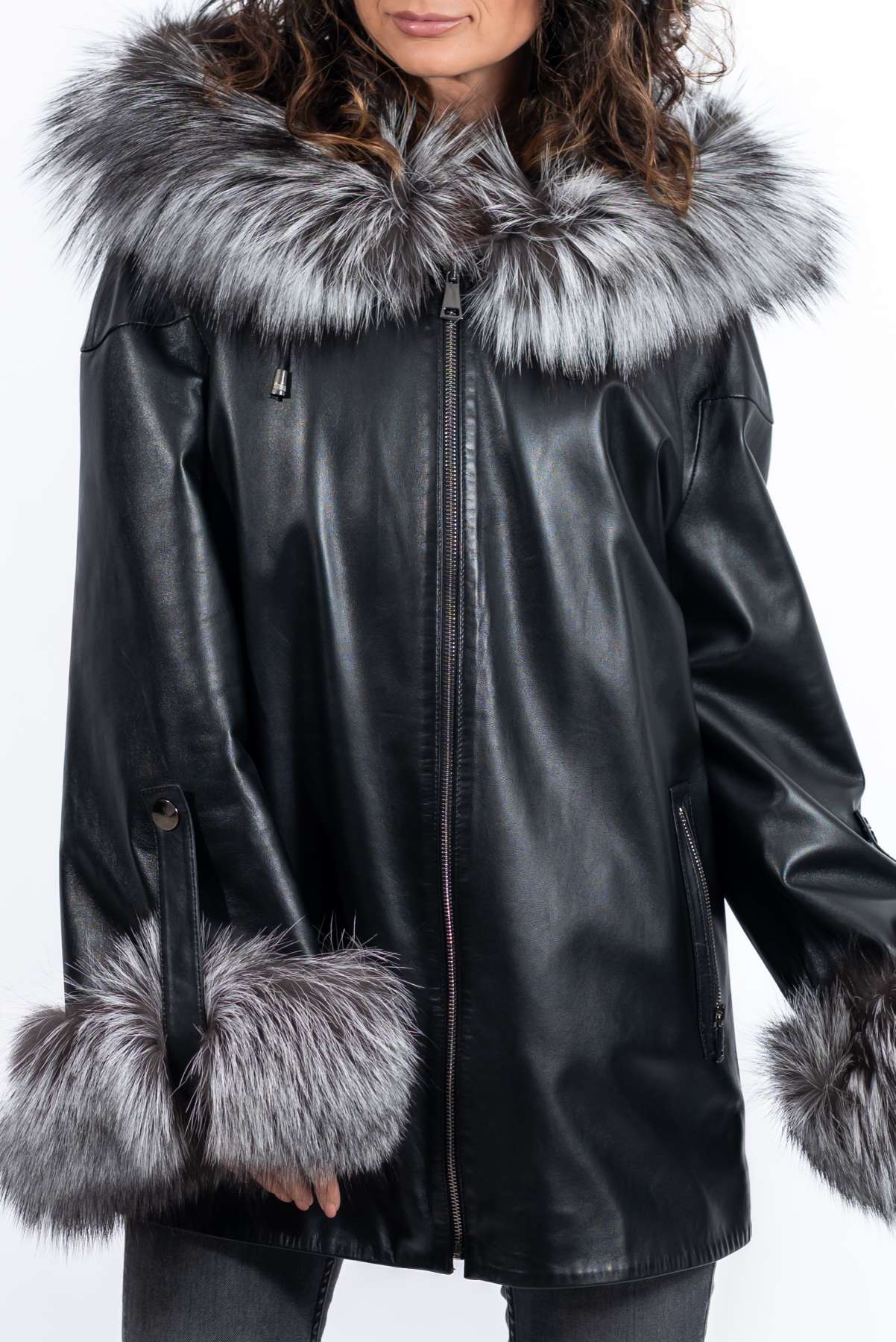 Women's leather jacket Jacqueline Black