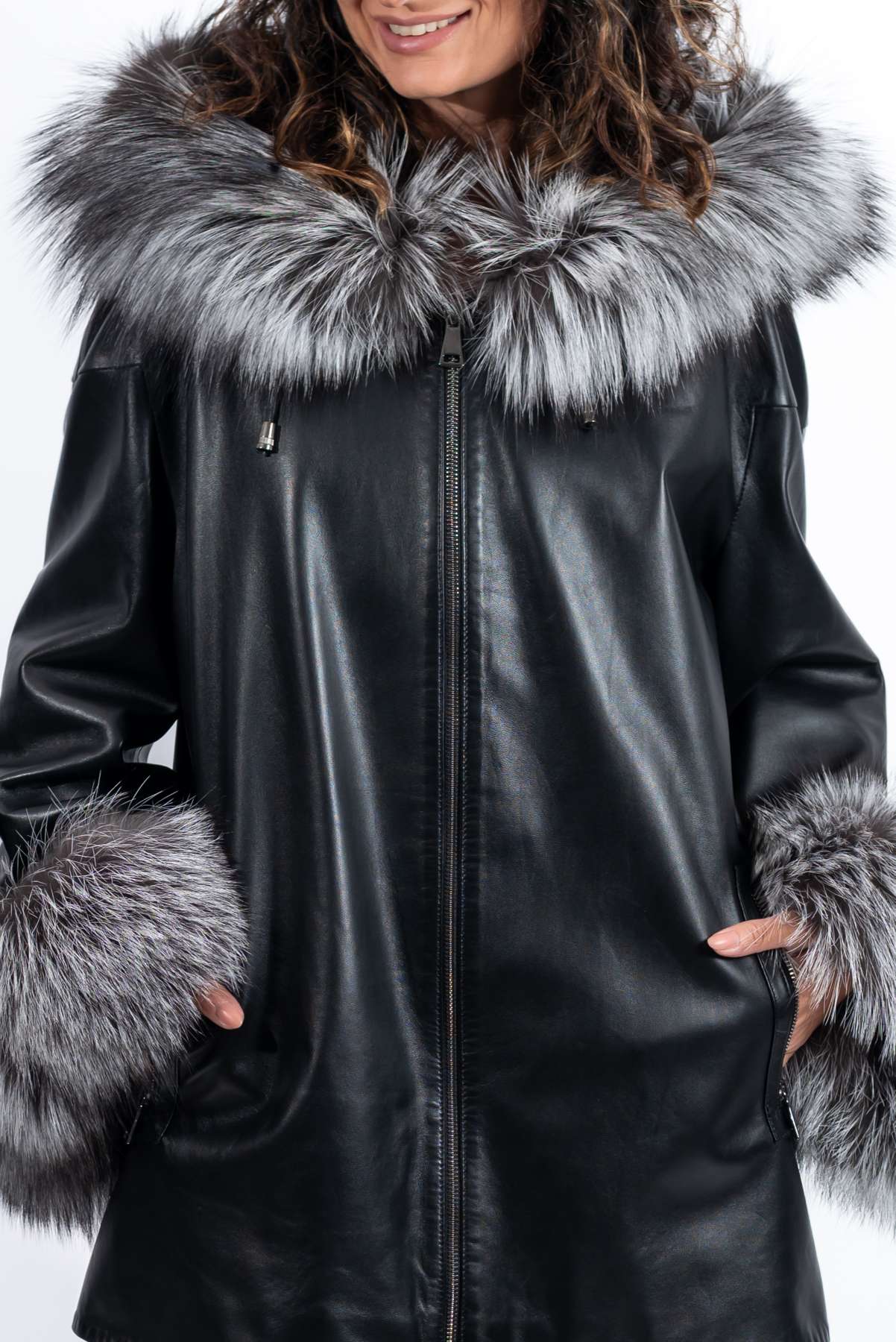 Women's leather jacket Jacqueline Black