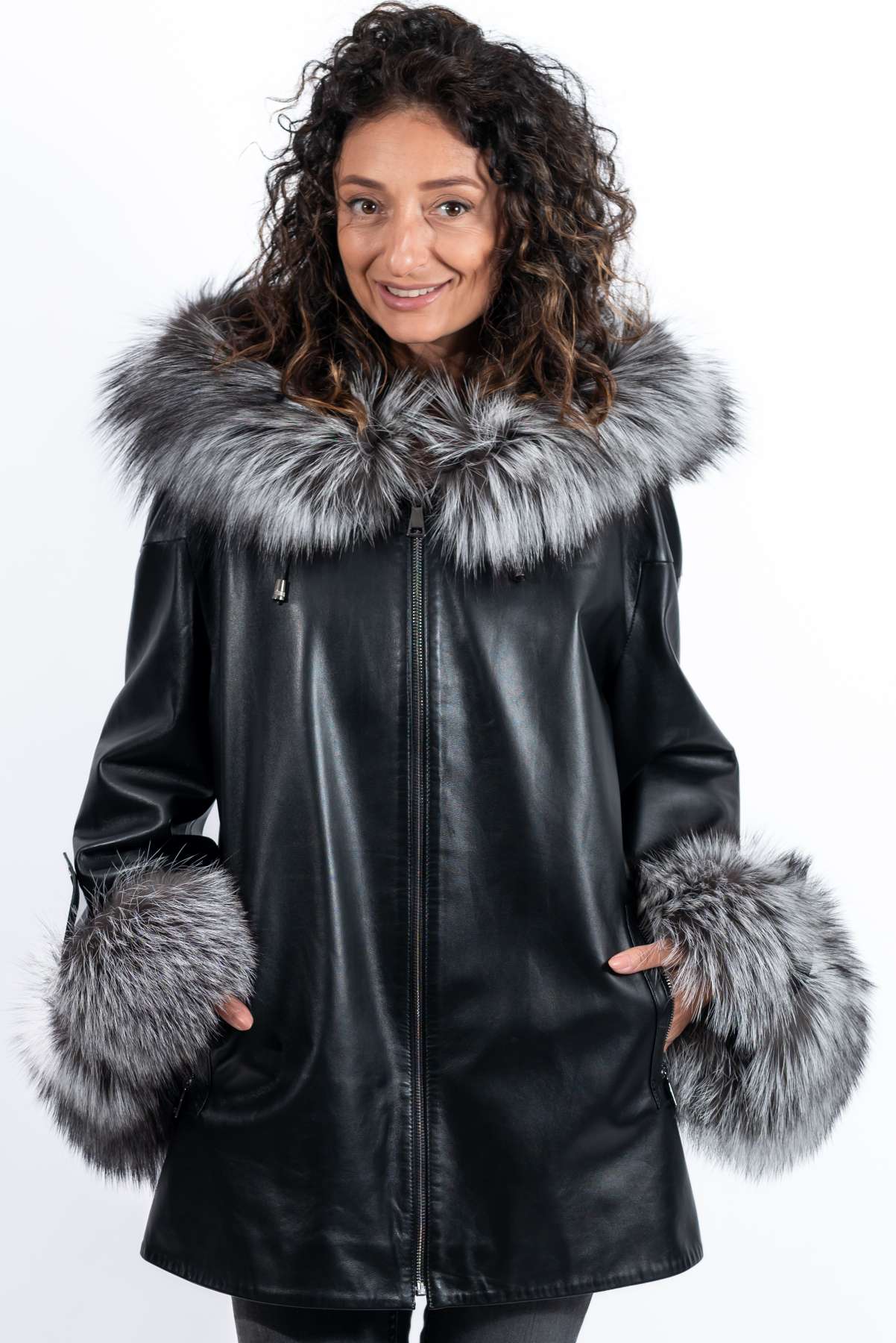 Women's leather jacket Jacqueline Black