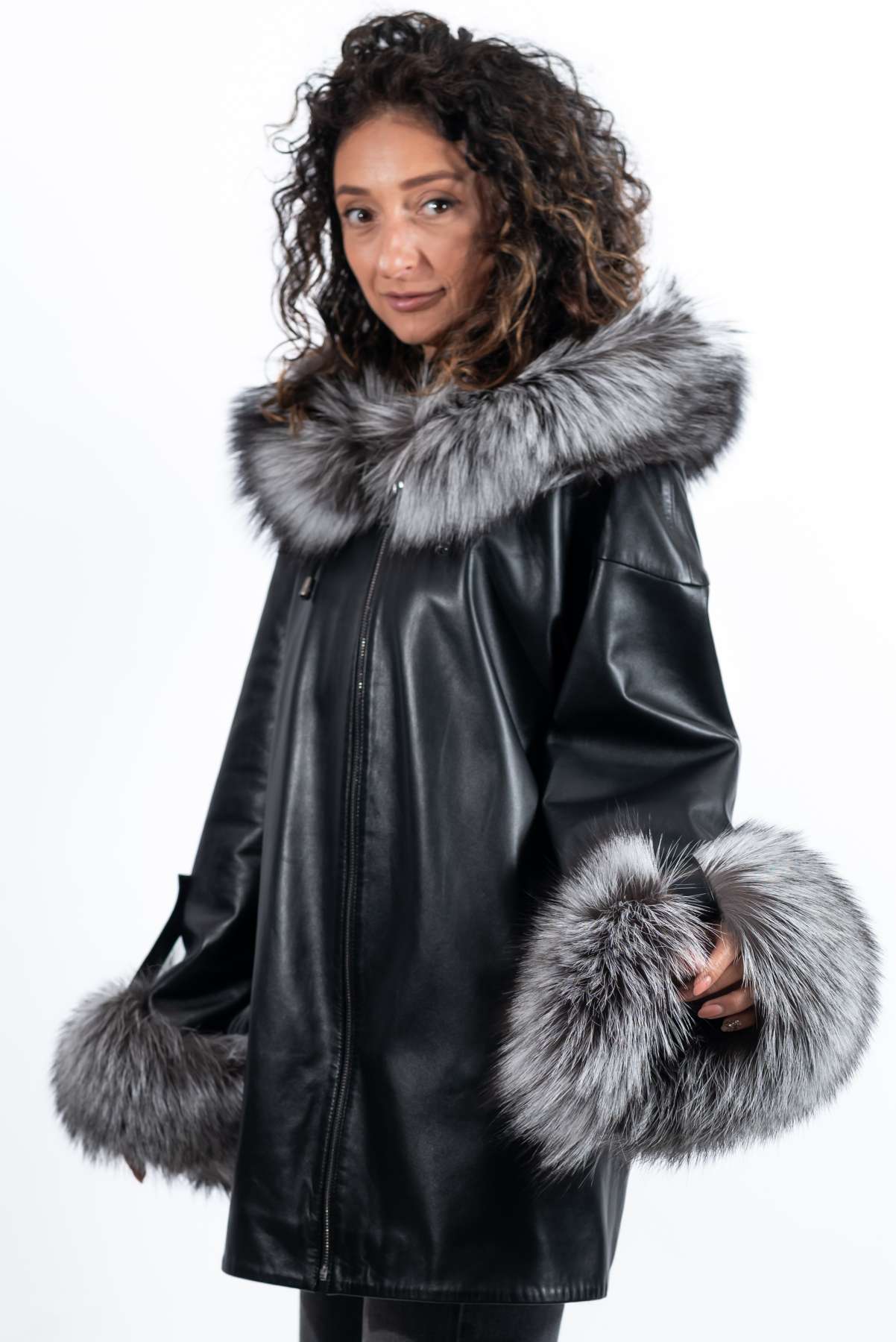 Women's leather jacket Jacqueline Black