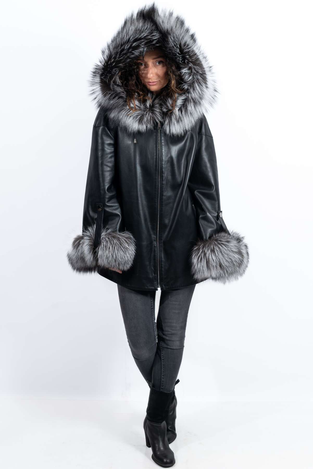 Women's leather jacket Jacqueline Black