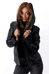 Women's leather jacket Angela Black