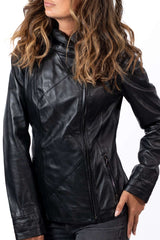 Women's leather jacket Angela Black