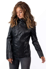 Women's leather jacket Angela Black