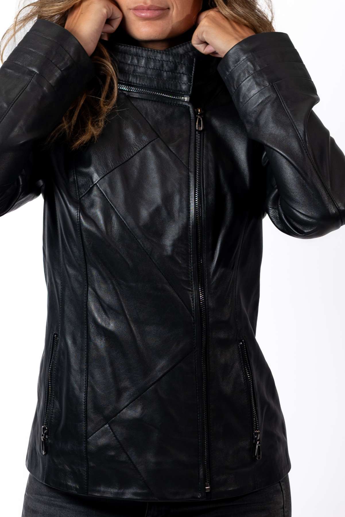 Women's leather jacket Angela Black