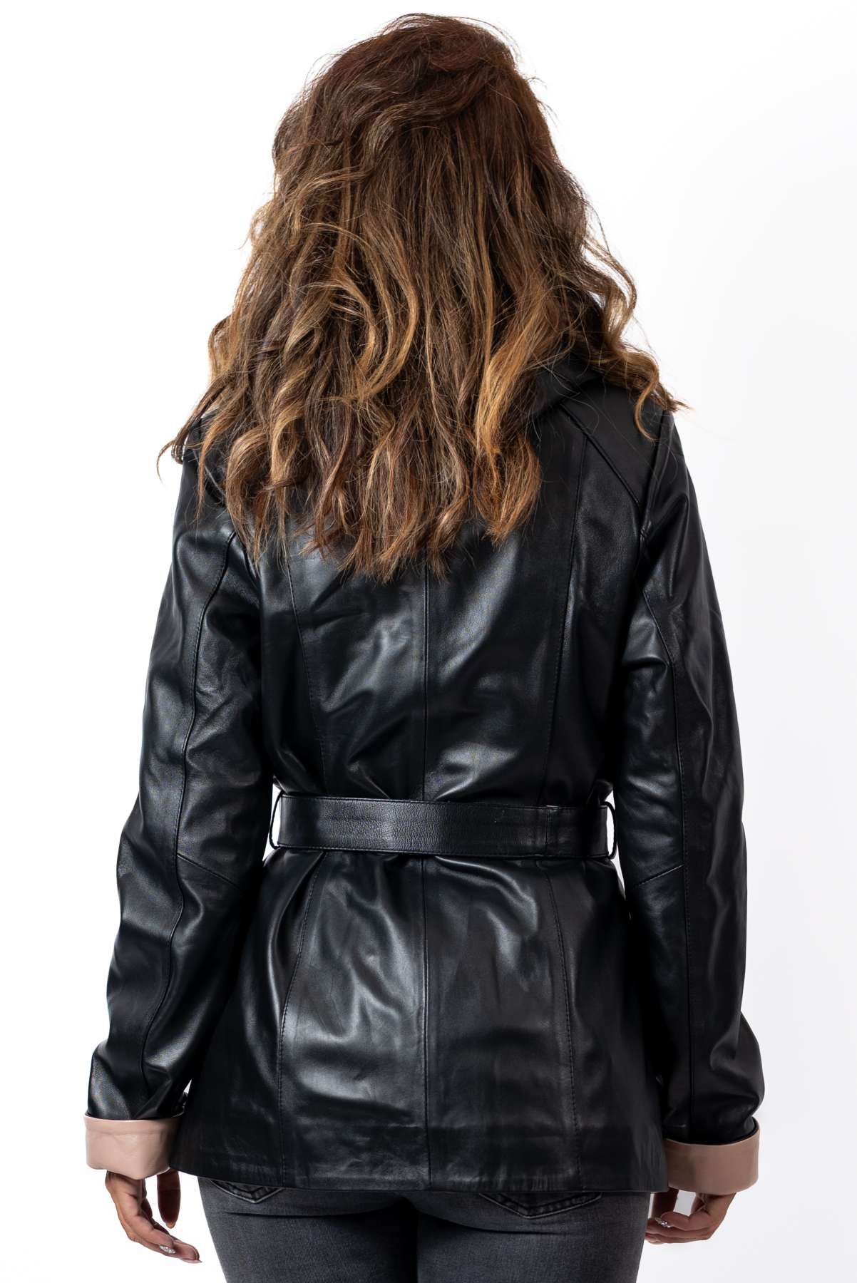 Women's leather jacket Vanina Black