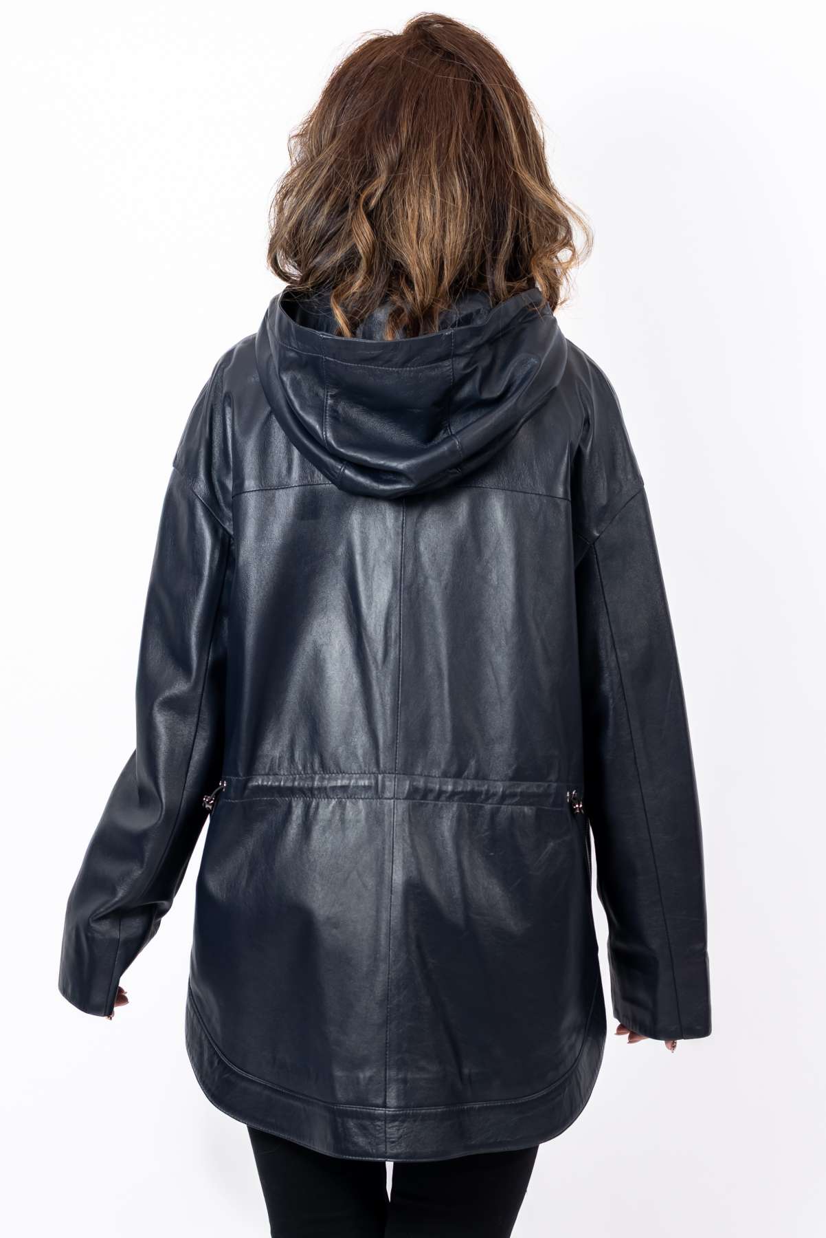 Women's leather jacket Elitsa Blue