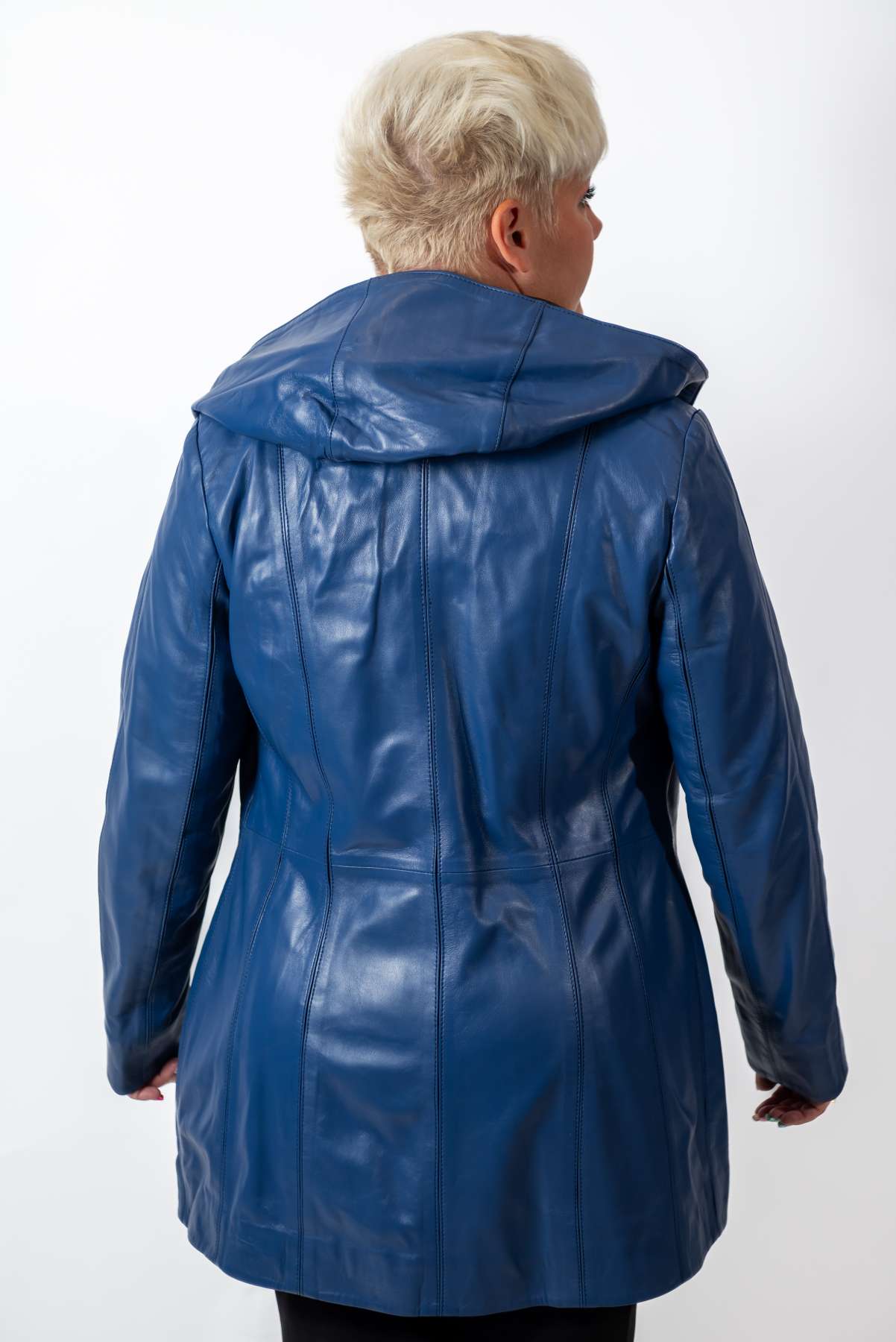 Women's leather jacket Zornitsa Blue