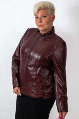 Women's leather jacket Adelina Bordo