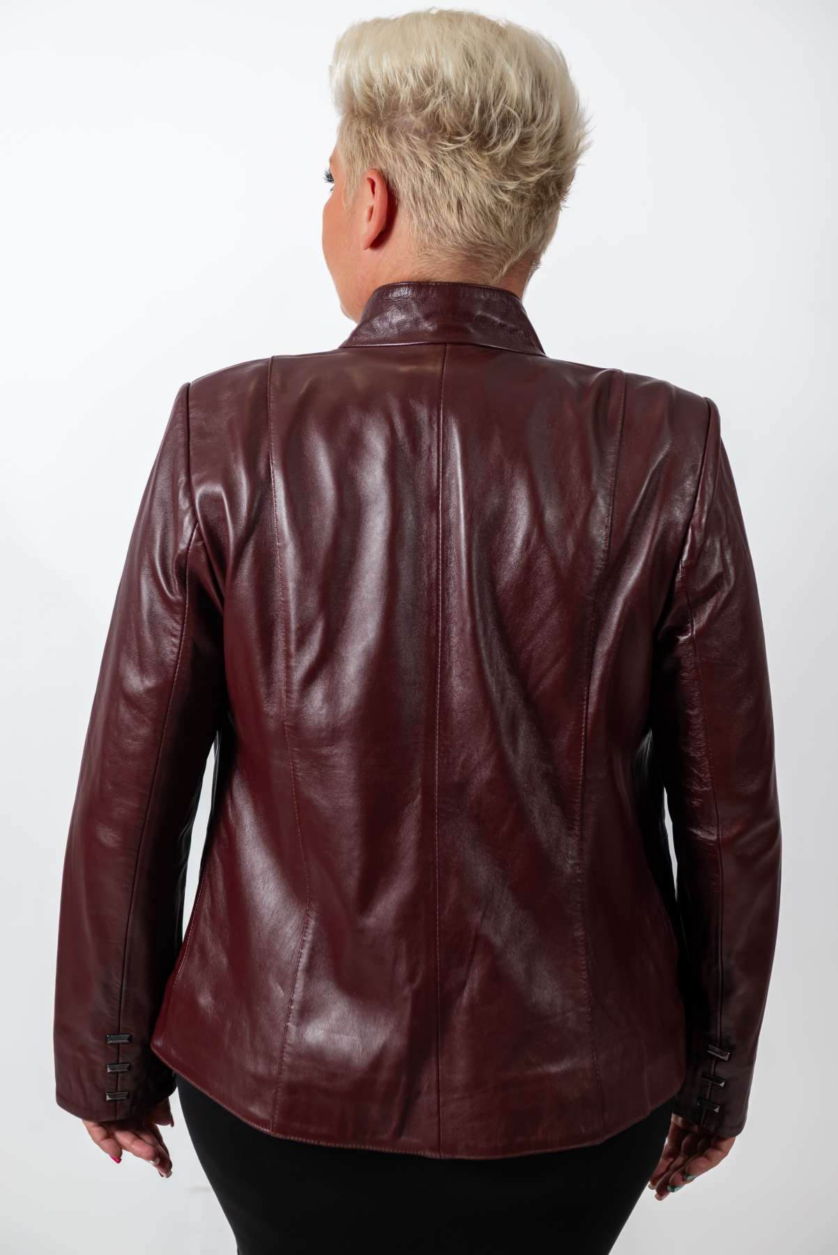 Women's leather jacket Adelina Bordo