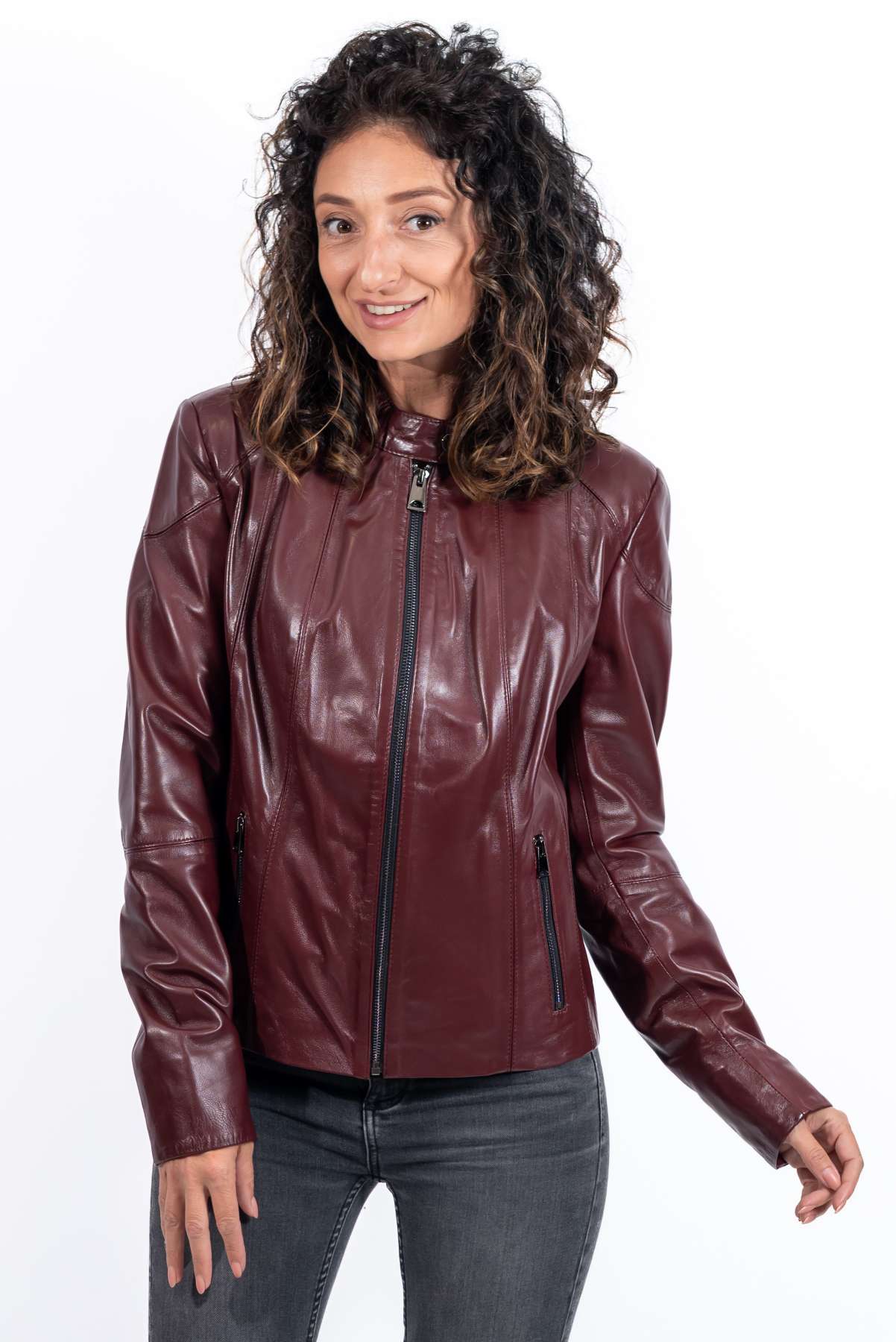 Women's leather jacket Ani Bordo