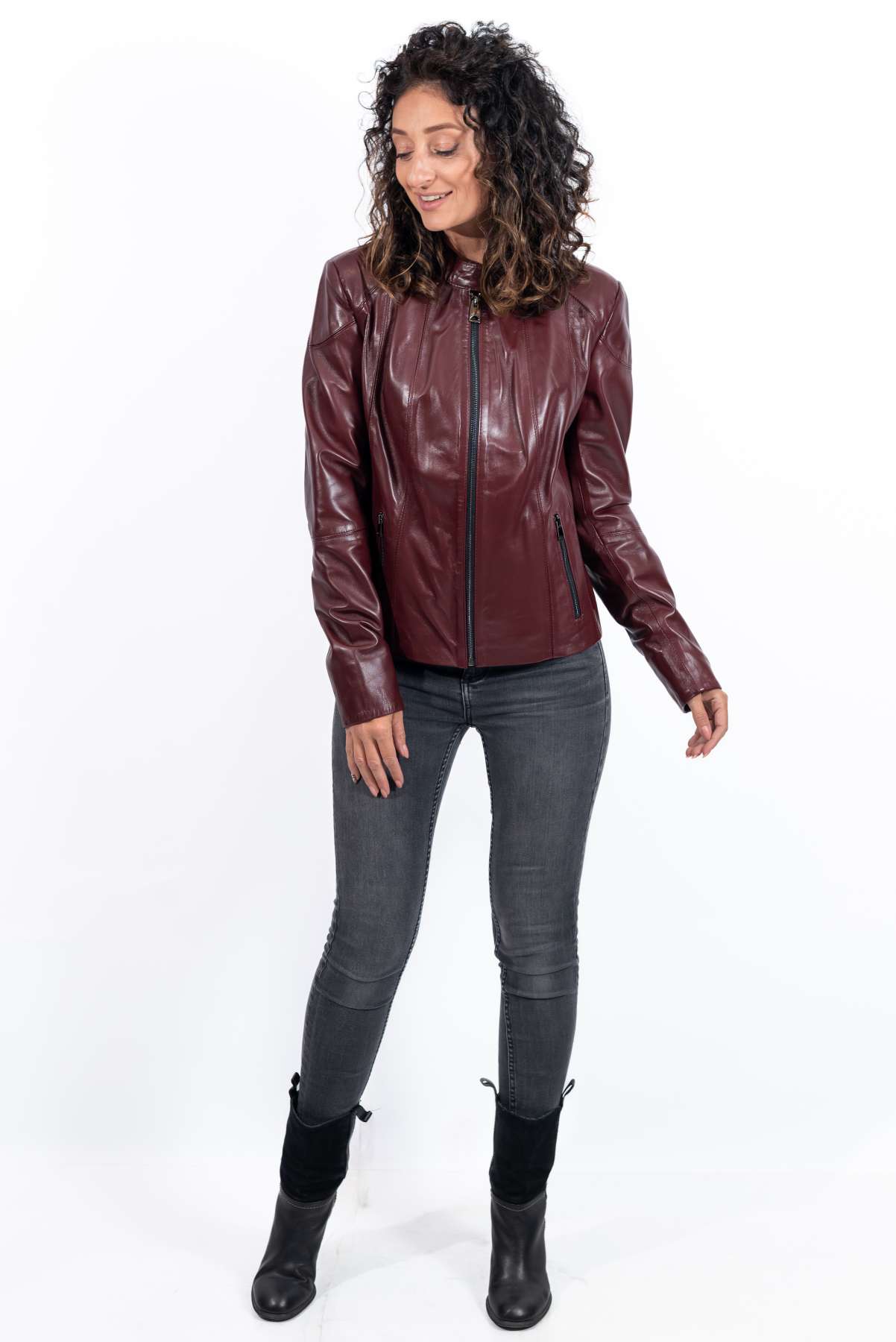Women's leather jacket Ani Bordo