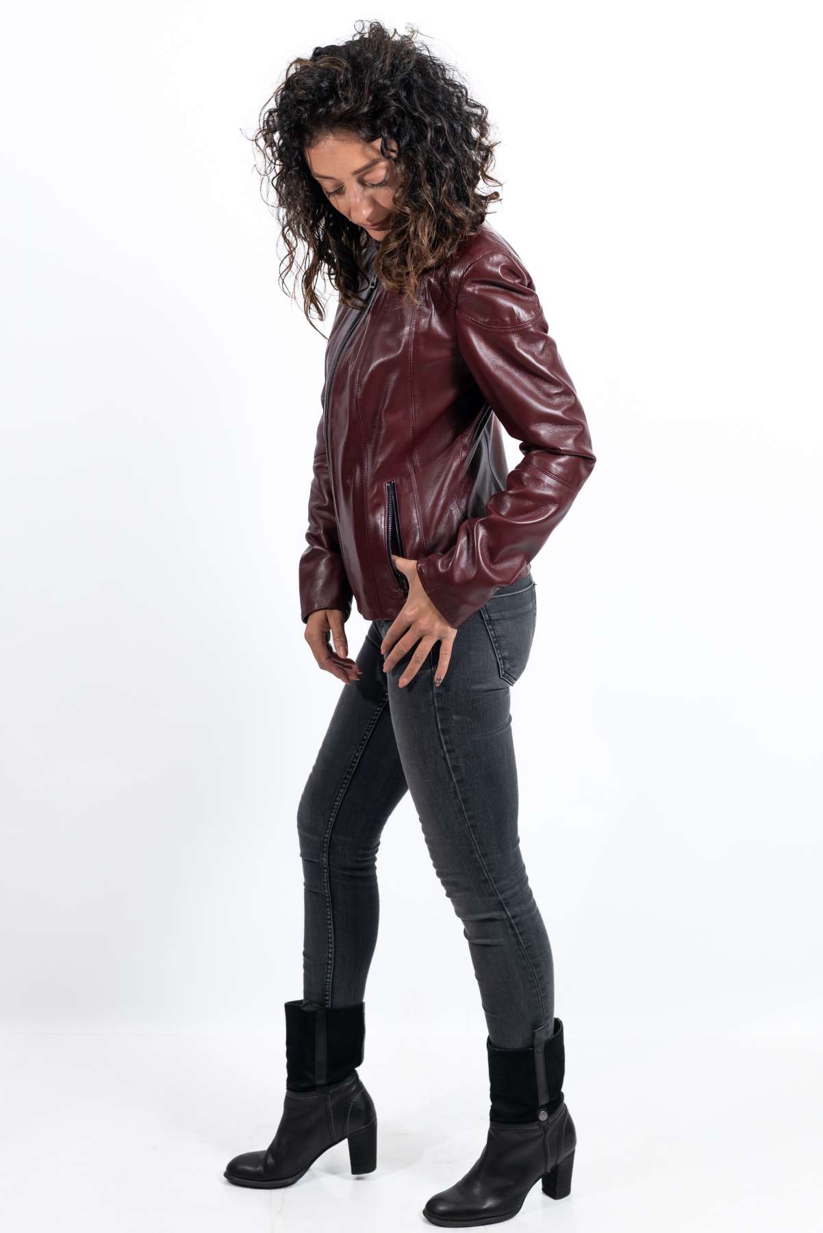 Women's leather jacket Ani Bordo
