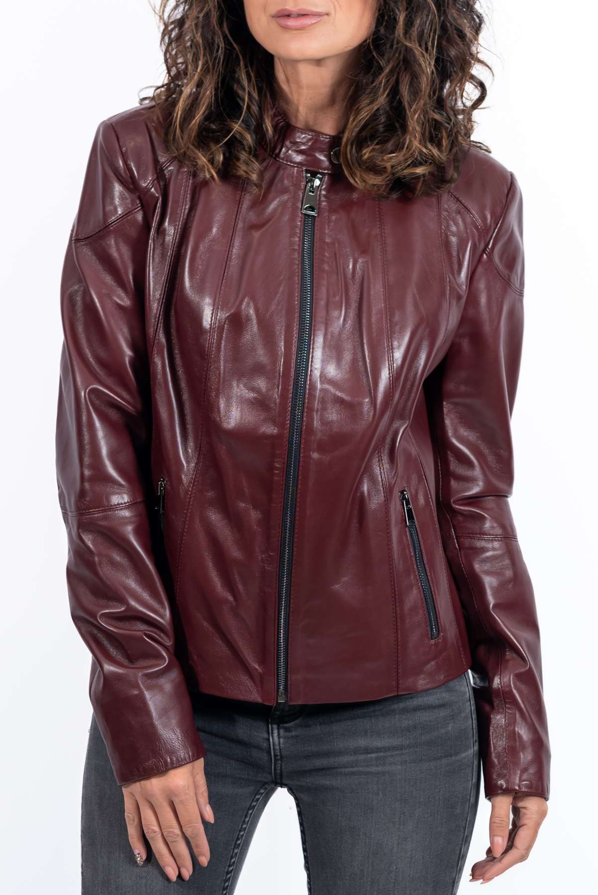 Women's leather jacket Ani Bordo