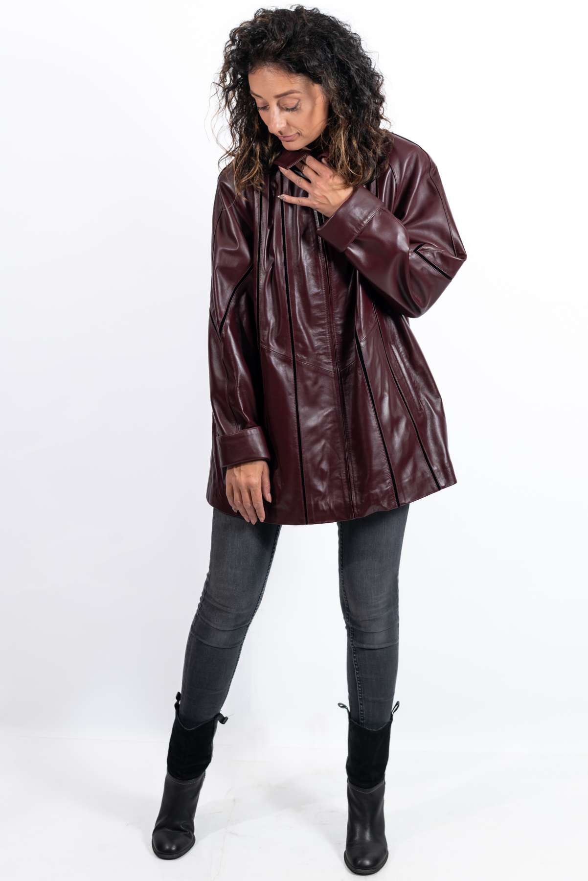 Women's leather jacket Elena