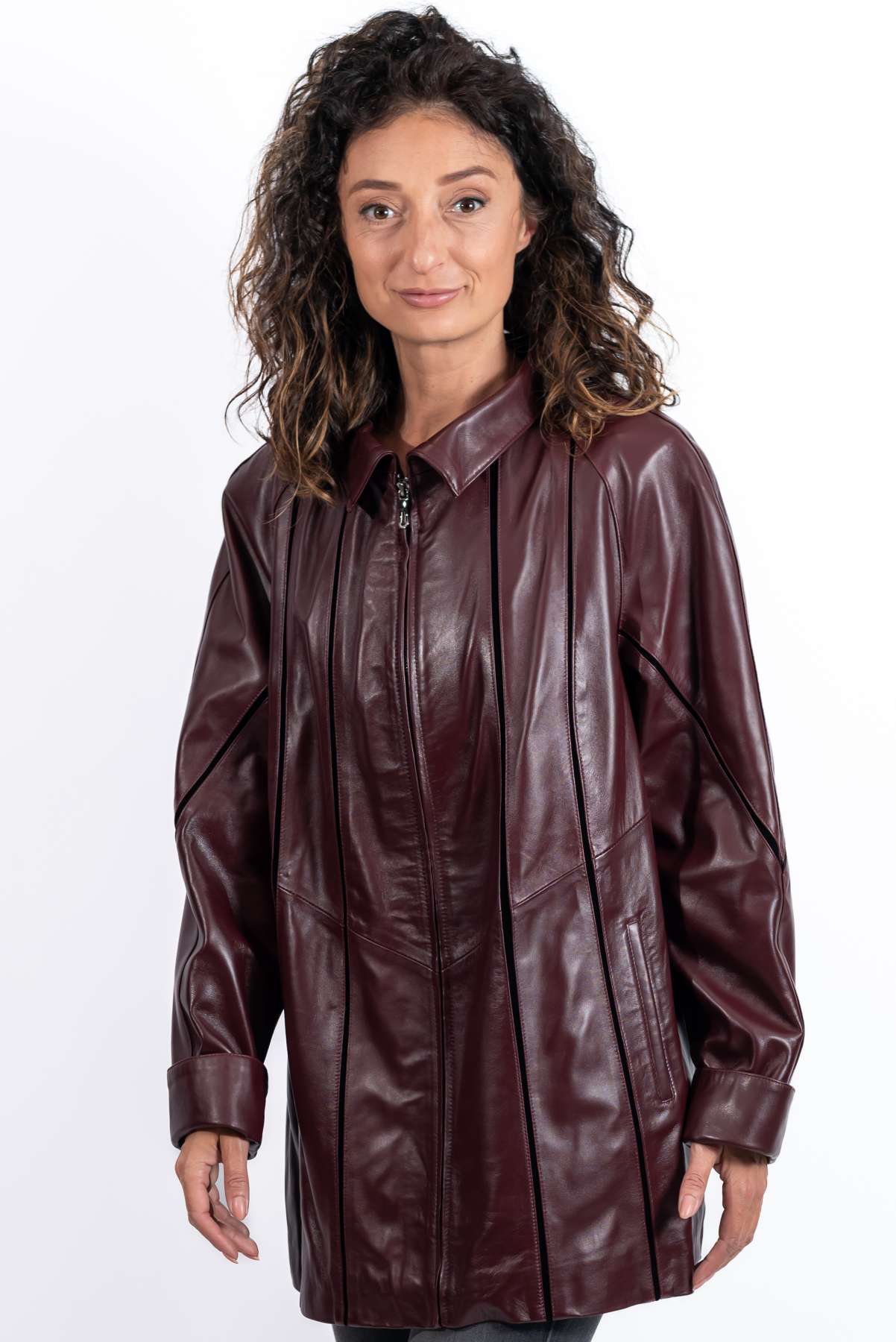 Women's leather jacket Elena